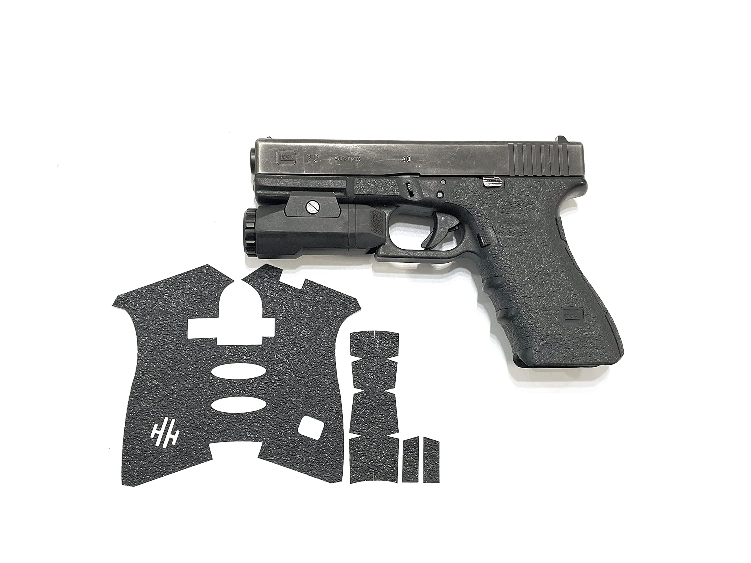 Handleitgrips Non-Slip Gun Grip Tape for Glock 17/22/34/35 Gen 5 - Black Sandpaper Pistol Grip with Easy Installation | Veteran Owned USA Made Firearm Accessories | Perfect for Tactical Training, Range Shooting & Concealed Carry