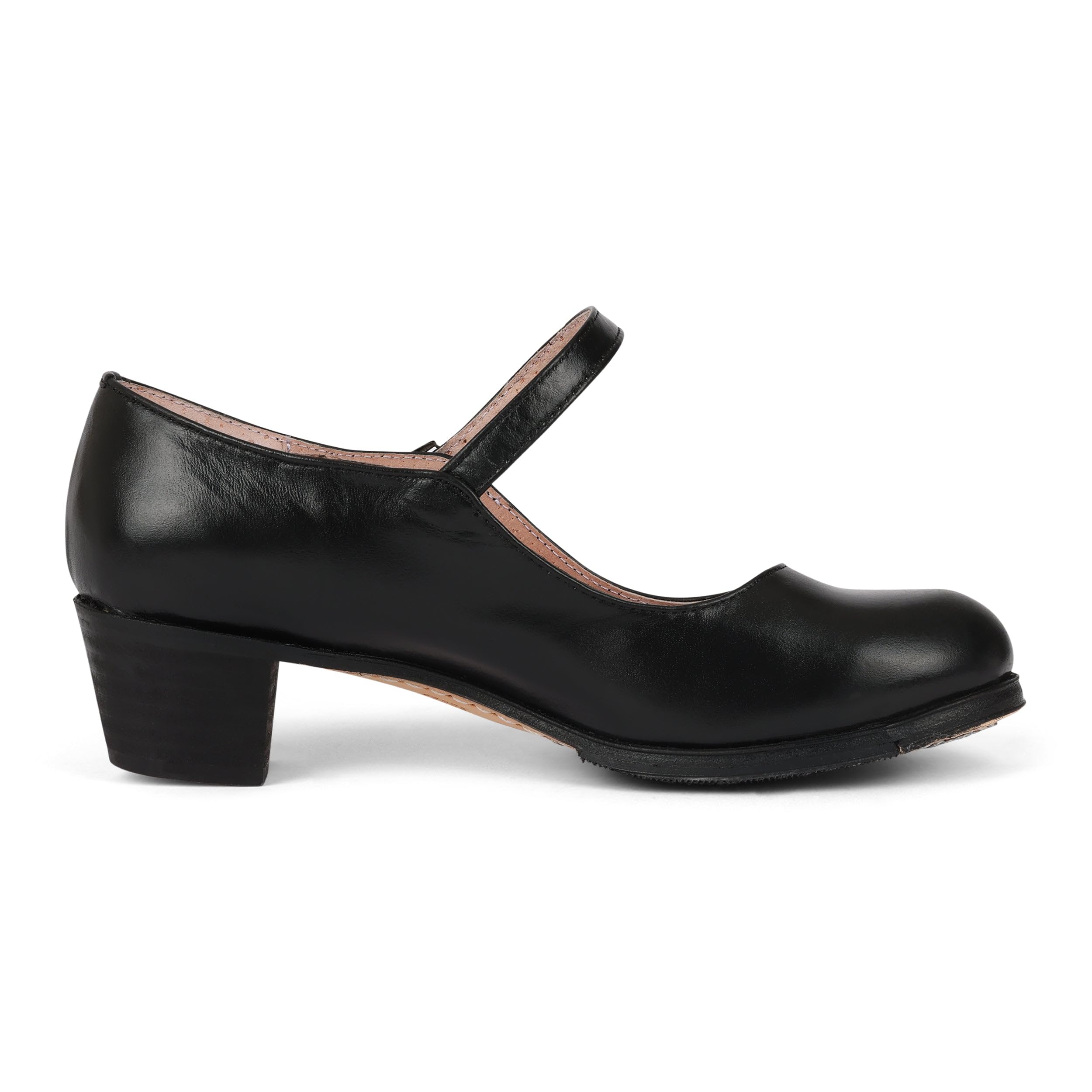 Colonial 325 Women's Folklorico Flamenco Dance Shoes with Nails - Genuine Leather, 5cm Heel - Perfect for Spanish Dance Performances & Latin Dance Classes