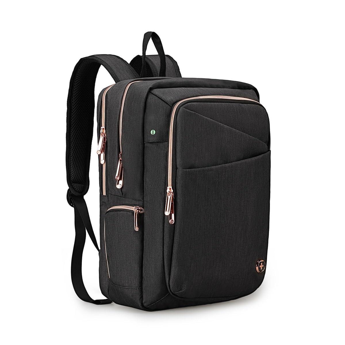 Swissdigital Stylish Women's Business Laptop Backpack with USB Charging Port - Fits 15.6 Inch Laptop, Waterproof Travel & Work Backpack for Office, Commuting & College (SD1006-01)