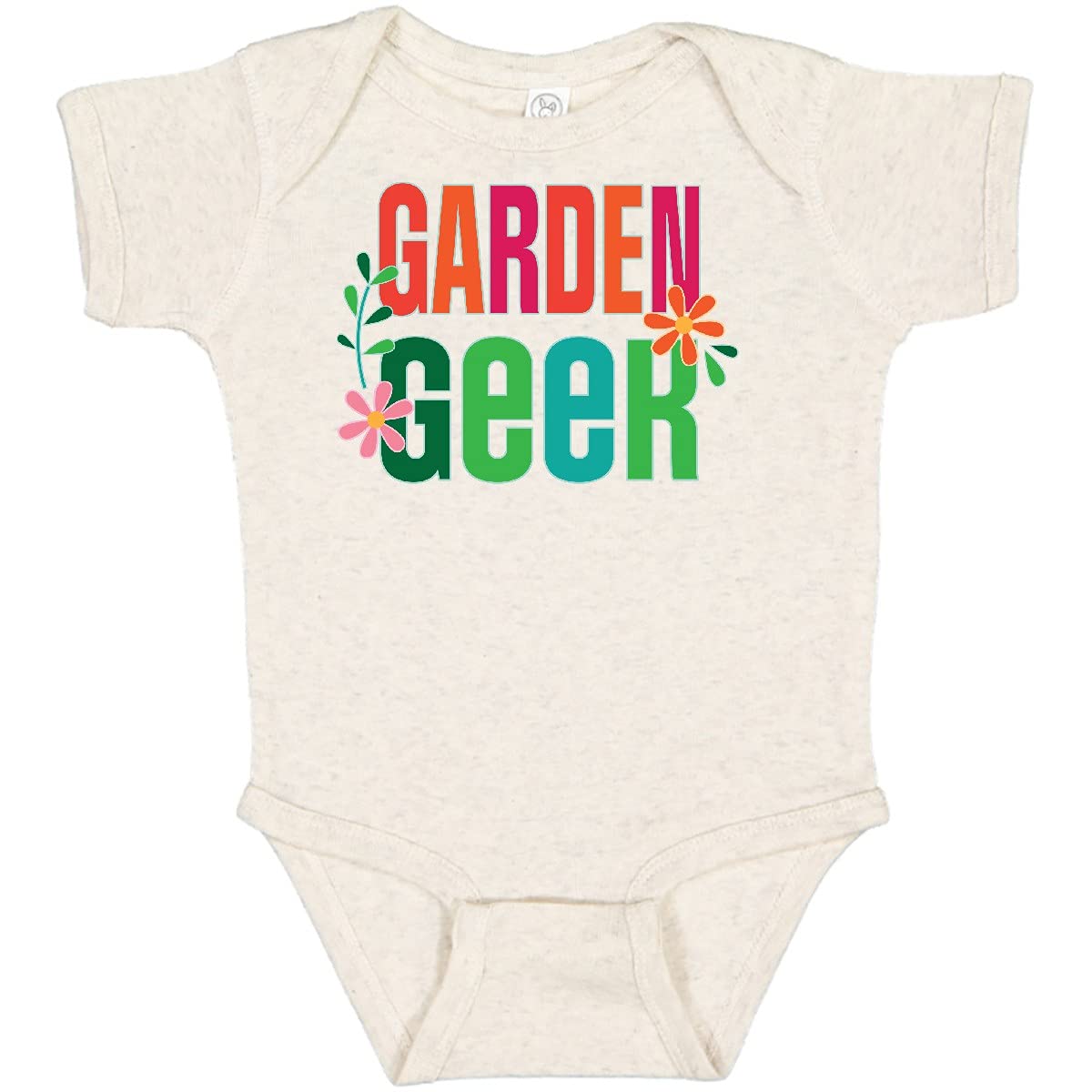 Inktastic Garden Geek Gardening Baby Bodysuit - Organic Cotton Cute Gardening Outfit for Infants & Toddlers - Perfect for Outdoor Activities, Family Gardening Days & Baby Photo Shoots