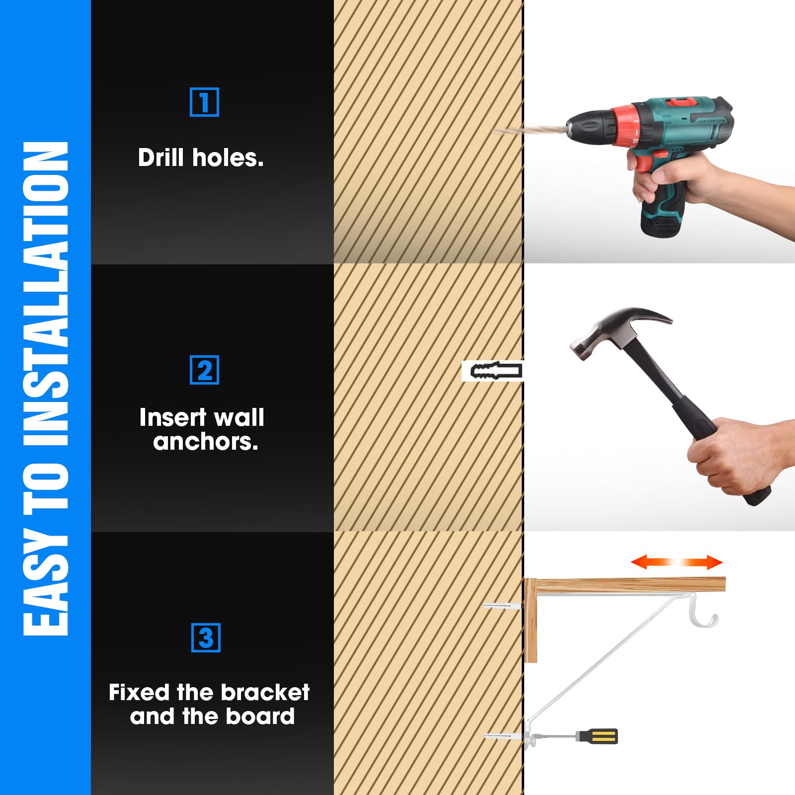 Heavy Duty Adjustable Shelf Brackets 10