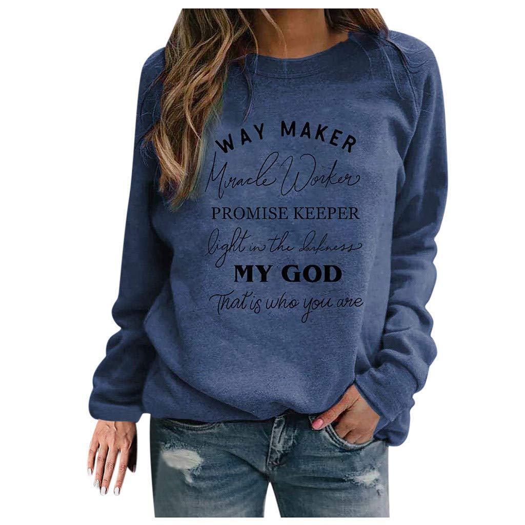 Women's Plus Size Letter Print Oversized Sweatshirt - Long Sleeve Round Neck Casual Loose Tops for Everyday Comfort & Style