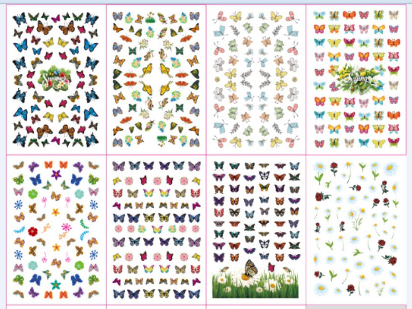 Butterfly Nail Stickers for Women and Girls - 3D Simulation Nail Decals - Waterproof Nail Art Designs for Parties, Weddings, and Everyday Wear