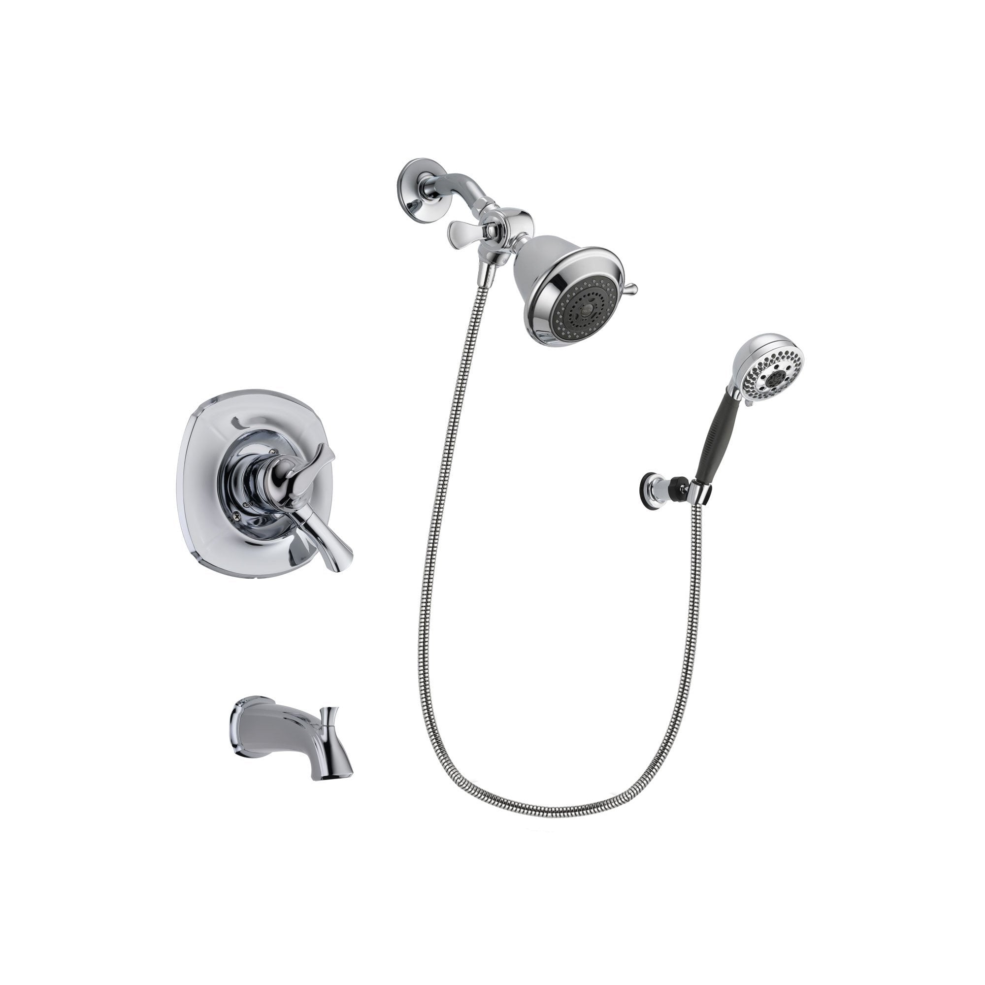 Delta Addison Chrome 3-Handle Tub and Shower Faucet System with Hand Shower DSP1133V - Perfect for Bathroom Renovation & Luxury Spa Experience