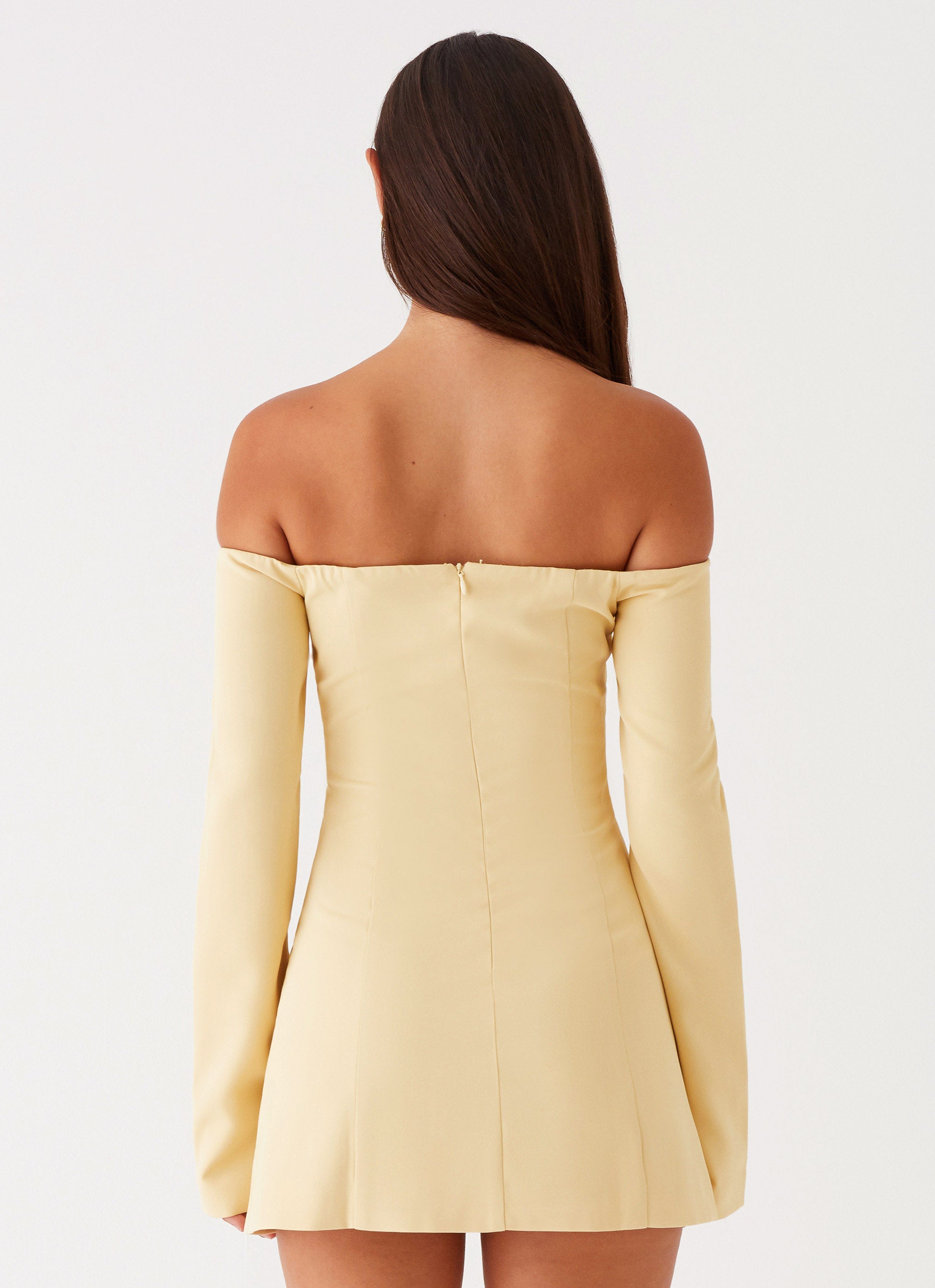Dominique Blazer Mini Dress in Yellow | Women's Fashion Office Wear & Cocktail Party Outfit