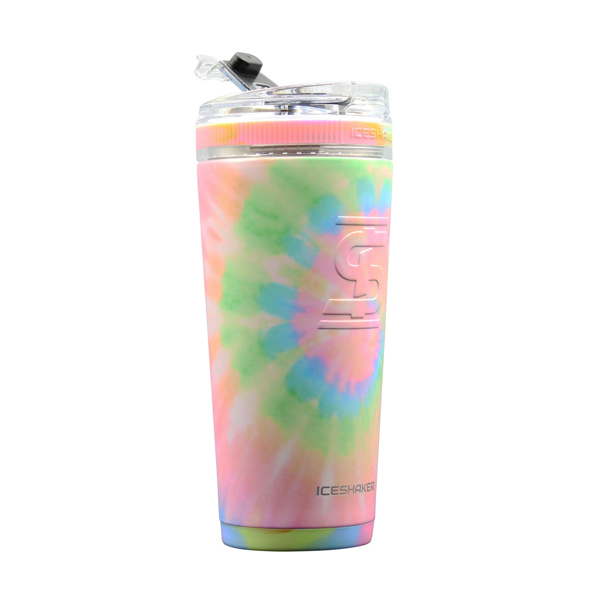 26oz Flex Bottle - Cotton Candy Tie Dye Design | Leak-Proof & Reusable Water Bottle for Gym, Hiking & Outdoor Activities