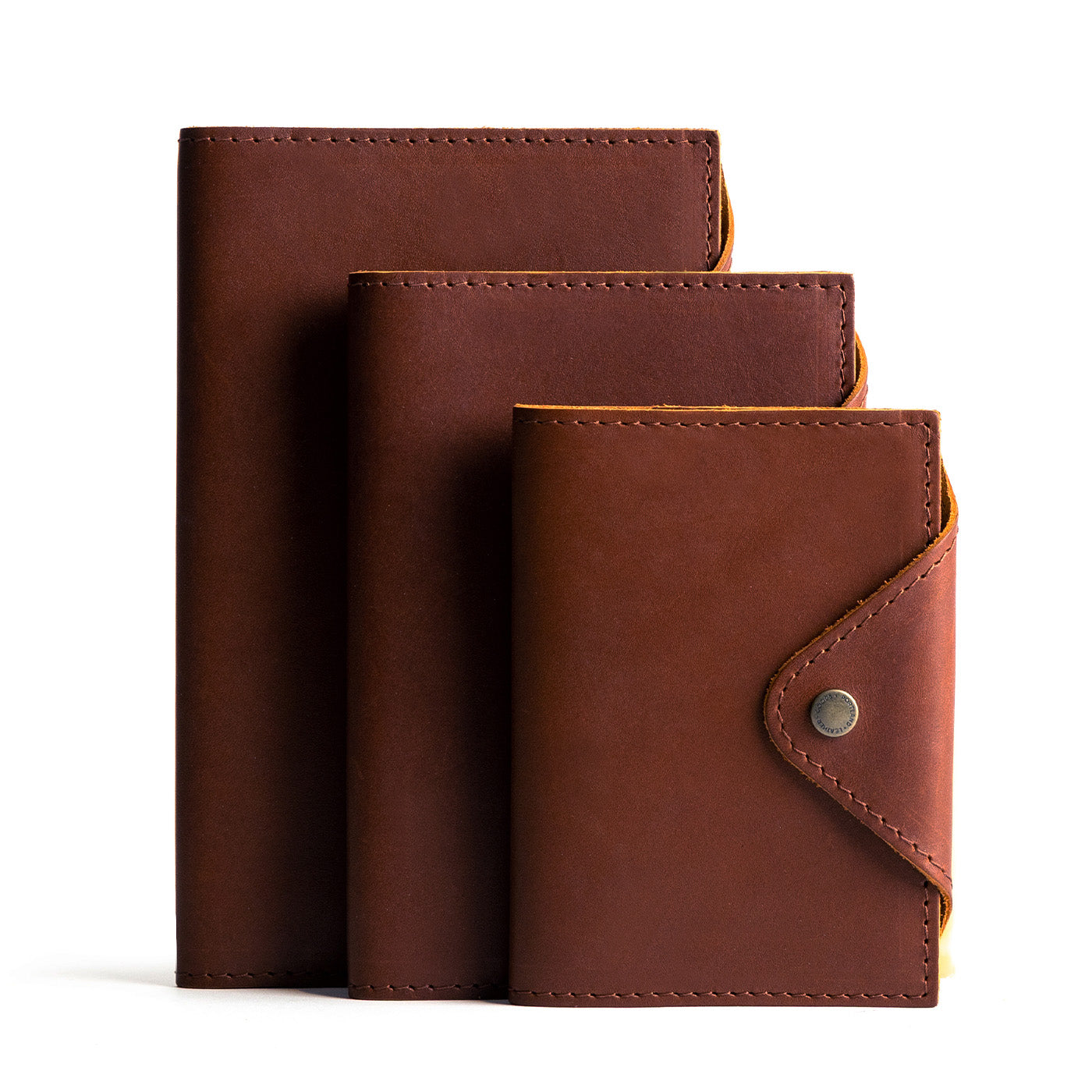 Premium Leather Snap Journal - Handmade Refillable Notebook for Writing, Sketching & Note Taking - Perfect for Travel, Office & School Use