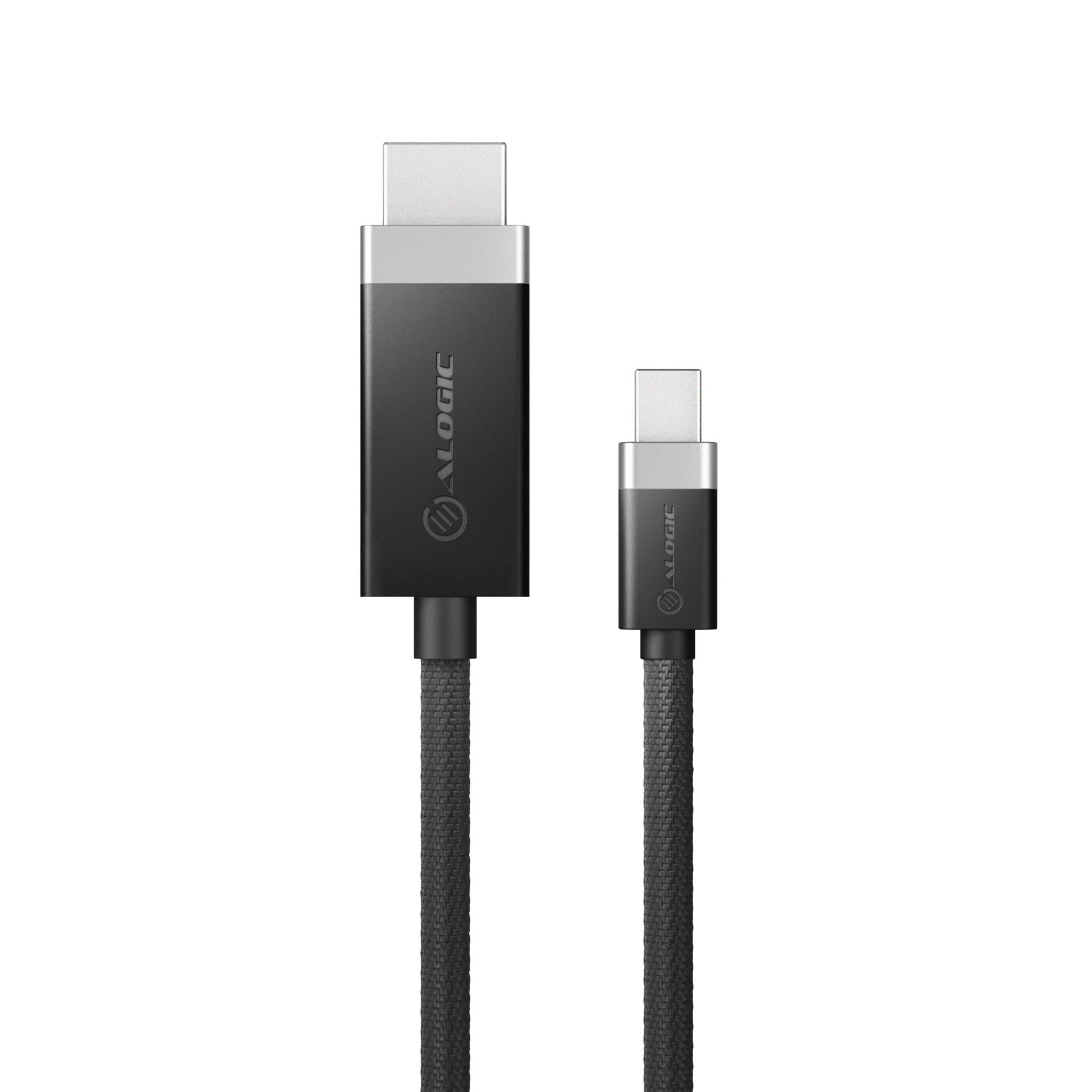 Alogic Fusion 4K Mini DisplayPort to HDMI Active Cable 6.6ft (2m) - High-Speed Adapter for MacBook Pro, Gaming, Home Theater & 4K Ultra HD Displays