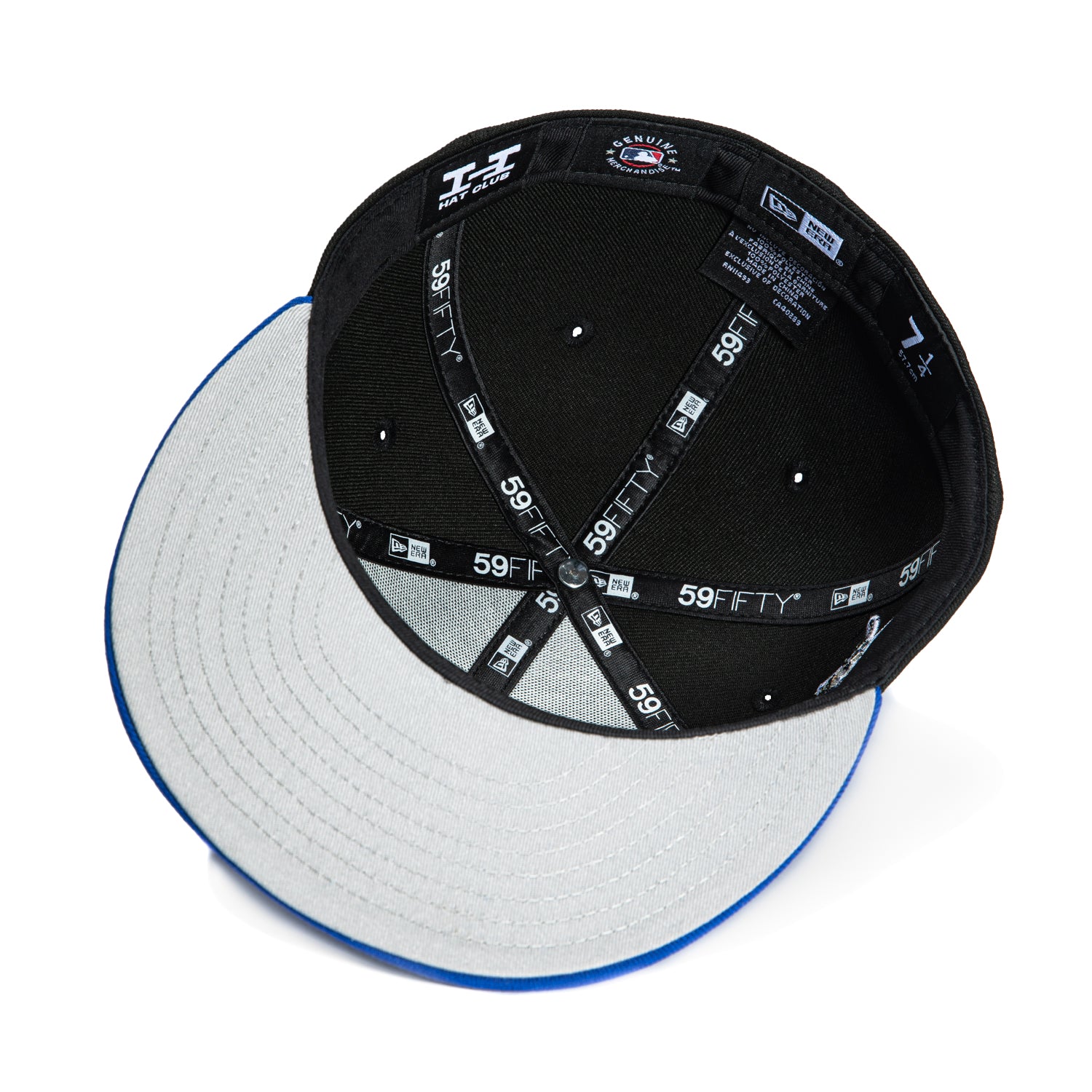 New Era 59Fifty Los Angeles Dodgers Shohei Ohtani 50/50 Patch Script Hat - Black & Royal Blue - Official MLB Baseball Cap for Men - Perfect for Games, Collecting & Streetwear Fashion