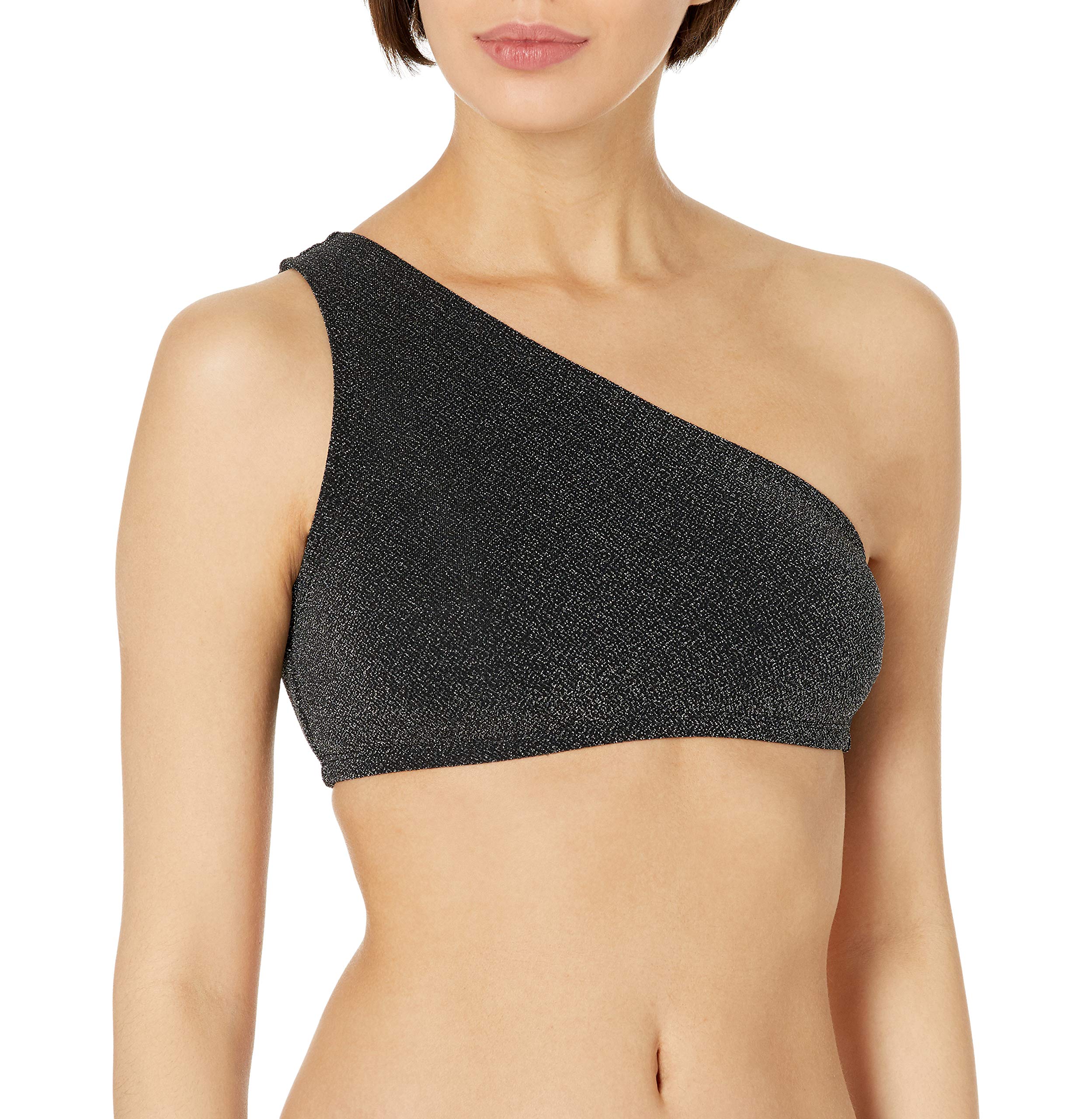 Ramy Brook Women's Tasha One Shoulder Bikini Top - Sexy Swimwear for Beach, Pool & Vacation | Plus Size & Standard Fit