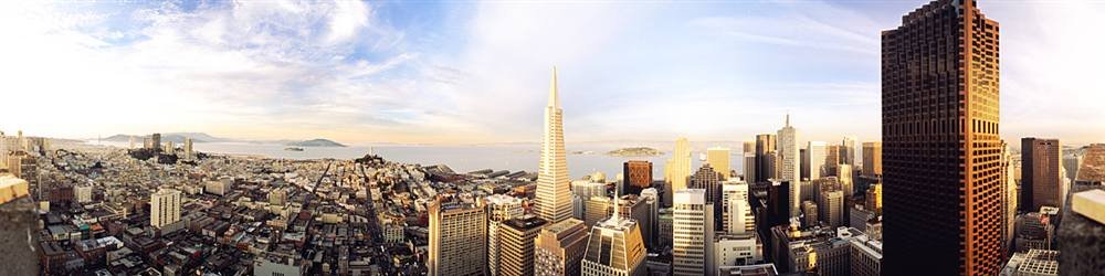 Peel & Stick Wall Murals - Transamerica Building San Francisco California Skyline Wallpaper (48