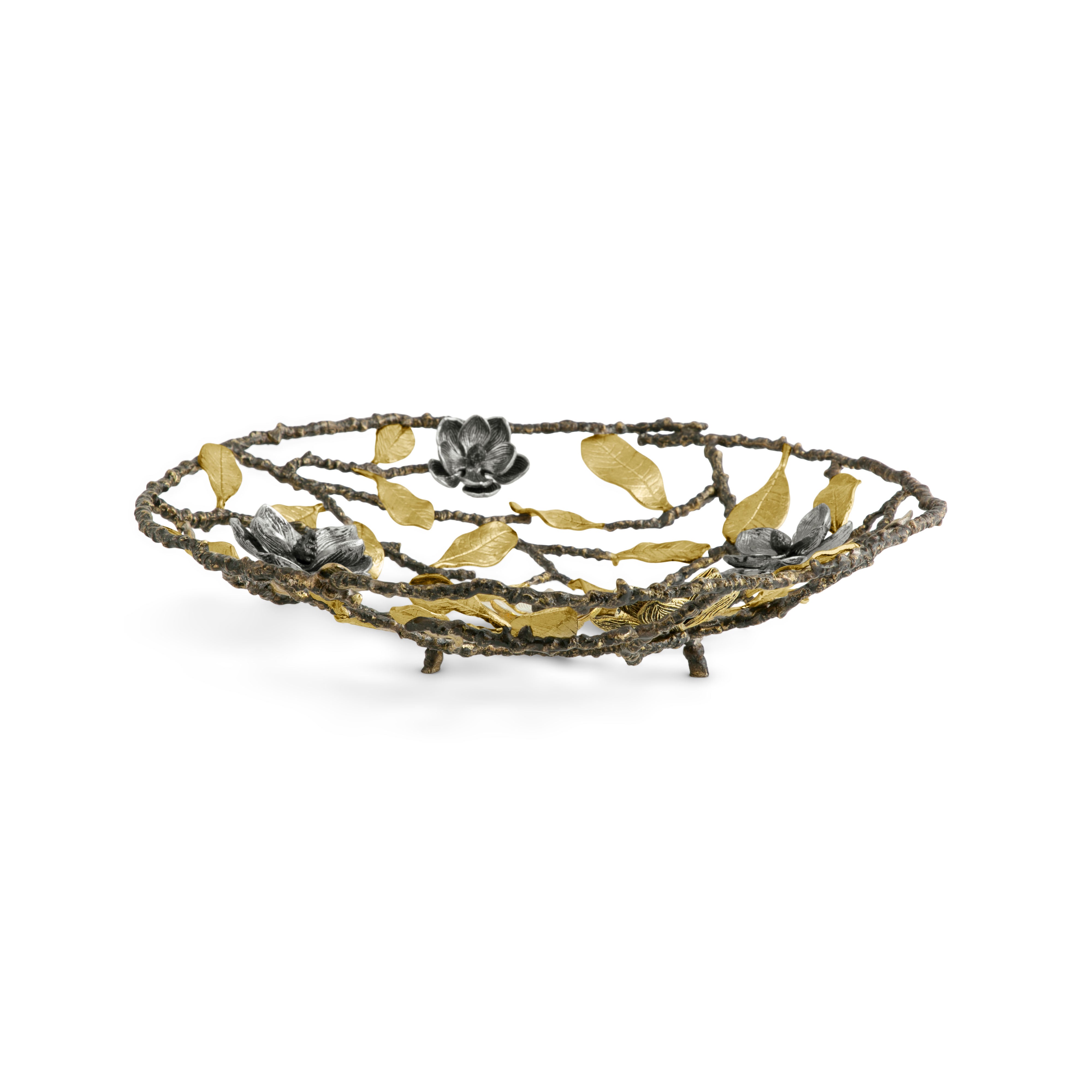 Vintage Floral Centerpiece Bowl - Elegant Decorative Bowl for Wedding, Party, and Home Decor - Perfect for Table Centerpieces, Gift Giving, and Special Occasions