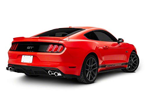 GT350 Style Rear Diffuser for 2015-2017 Ford Mustang GT & EcoBoost Premium - Carbon Fiber Spoiler Lip - Aggressive Look & Improved Aerodynamics - Perfect for Car Shows & Performance Upgrades