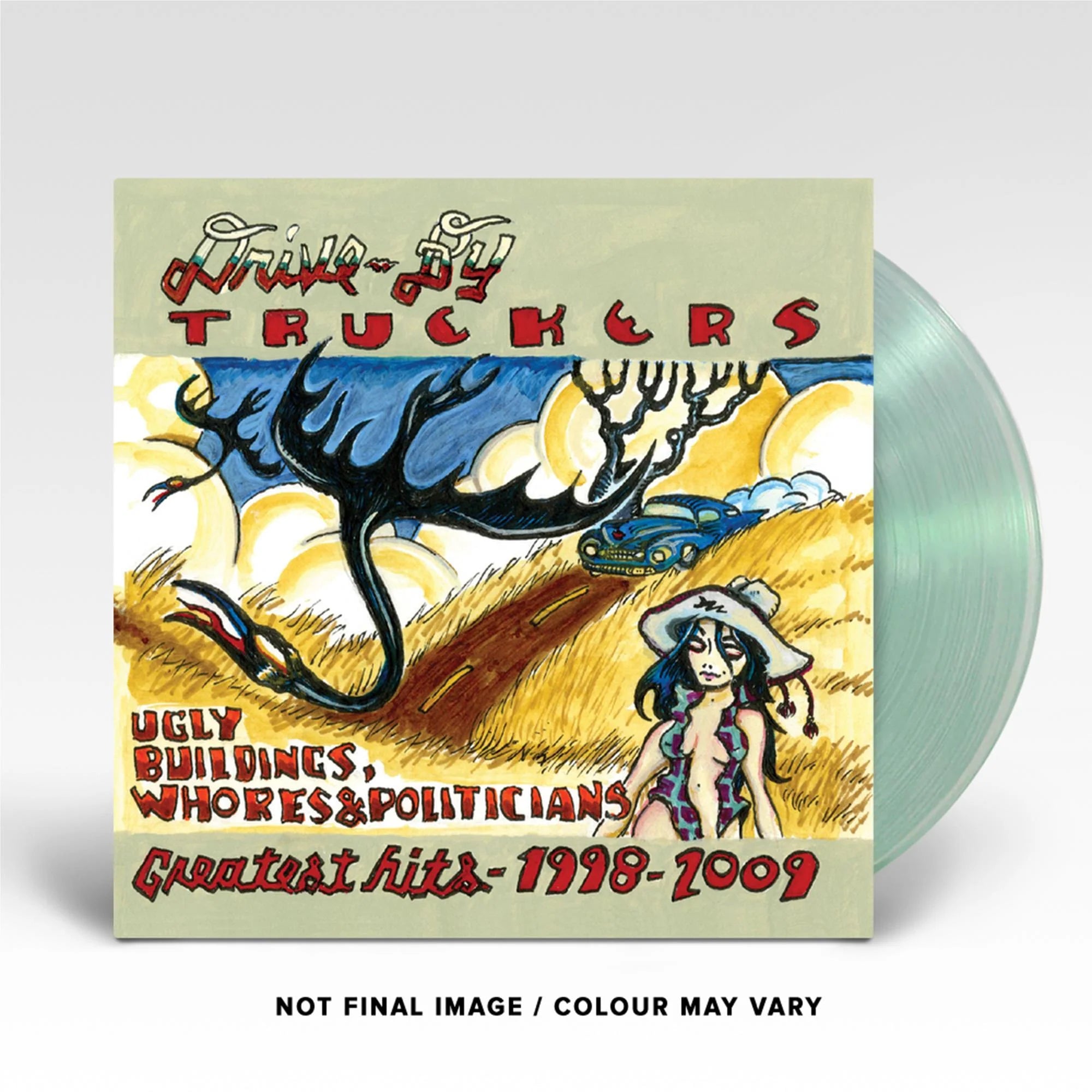 Drive By Truckers - Ugly Buildings, Whores & Politicians: Best of 1998-2009 (Clear Vinyl LP) | Limited Edition Collectible Record for Music Lovers & Vinyl Enthusiasts - Perfect for Home Listening & Gift Giving