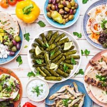 Kontos Foods Dolmas Stuffed Grape Leaves with Rice - Ready to Eat Kosher Vegan Snack | Perfect for Greek Mezze Platter, Charcuterie Boards, or Mediterranean Appetizers | Canned Dolmades for Easy Entertaining & Quick Meals