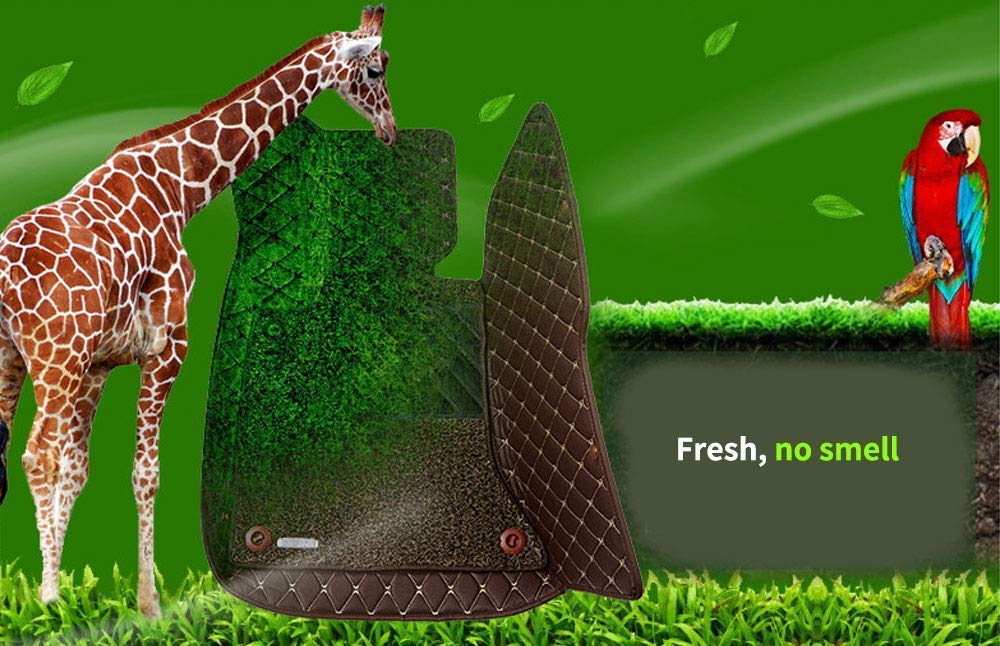 Custom Car Floor Mats for Lexus RX450H 2007-2015 - Full Coverage All-Weather Protection Waterproof Leather Liner Set (Coffee Brown) - Perfect for Road Trips, Daily Commutes & Winter Driving