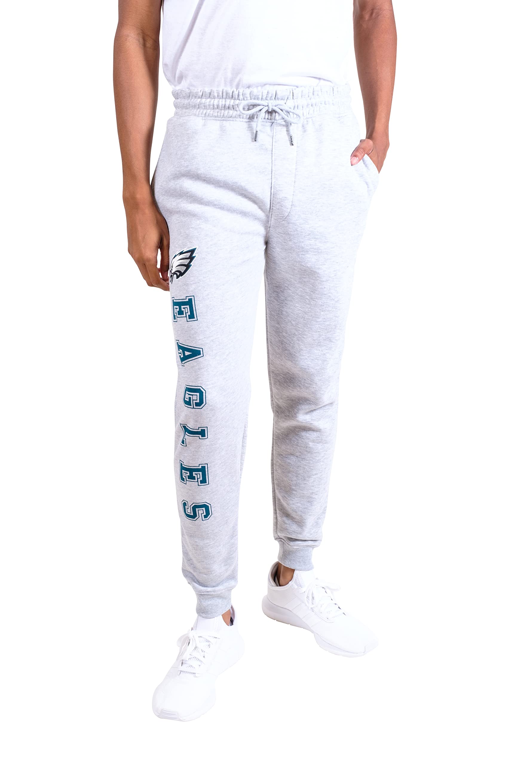 Ultra Comfort NFL Men's Fleece Jogger Sweatpants - Soft Active Lounge Pants for Workout, Running & Casual Wear