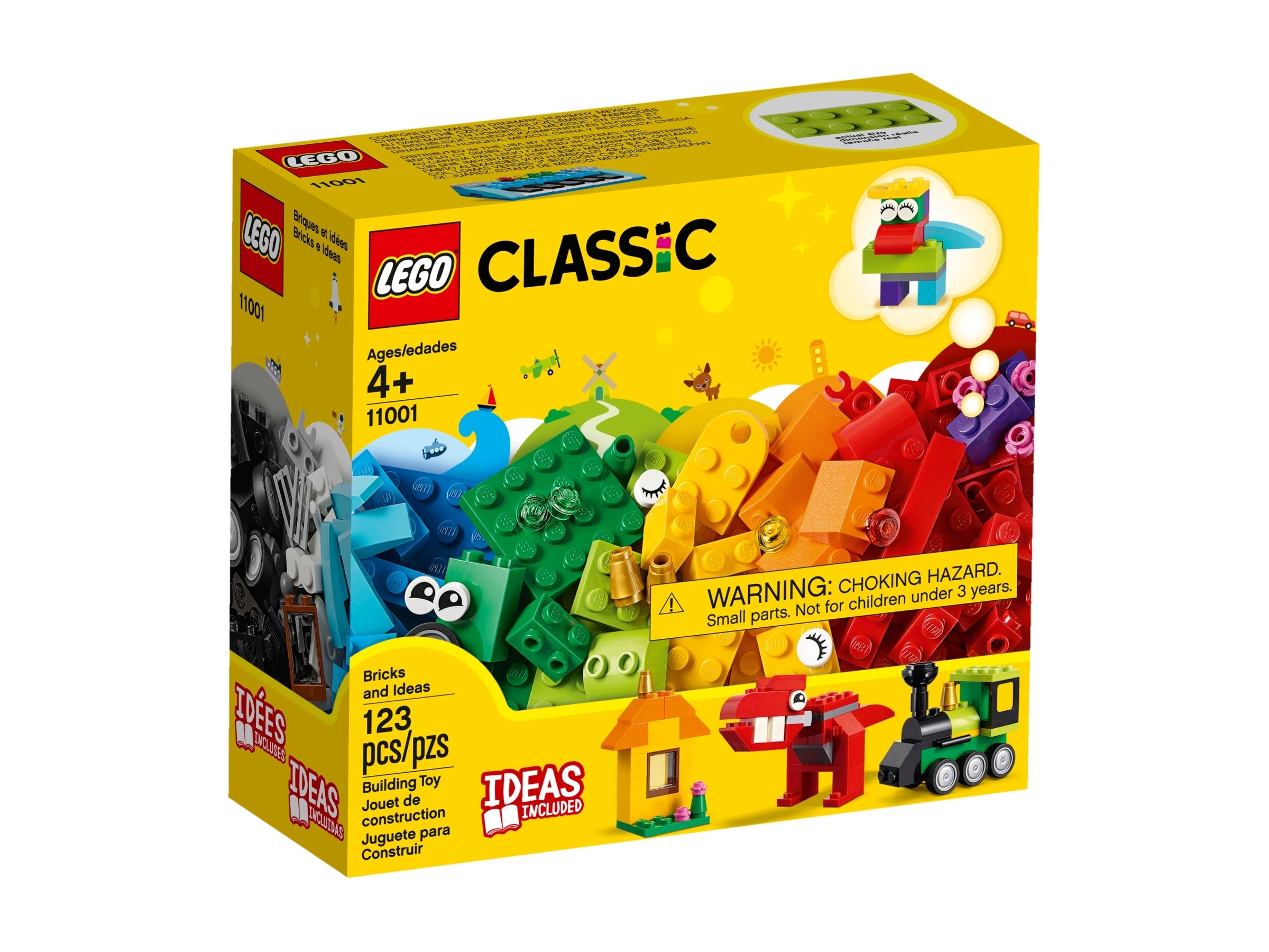11001 LEGO Classic Creative Bricks and Building Ideas Set – Perfect for Kids' STEM Learning, Birthday Gifts & Family Fun Activities