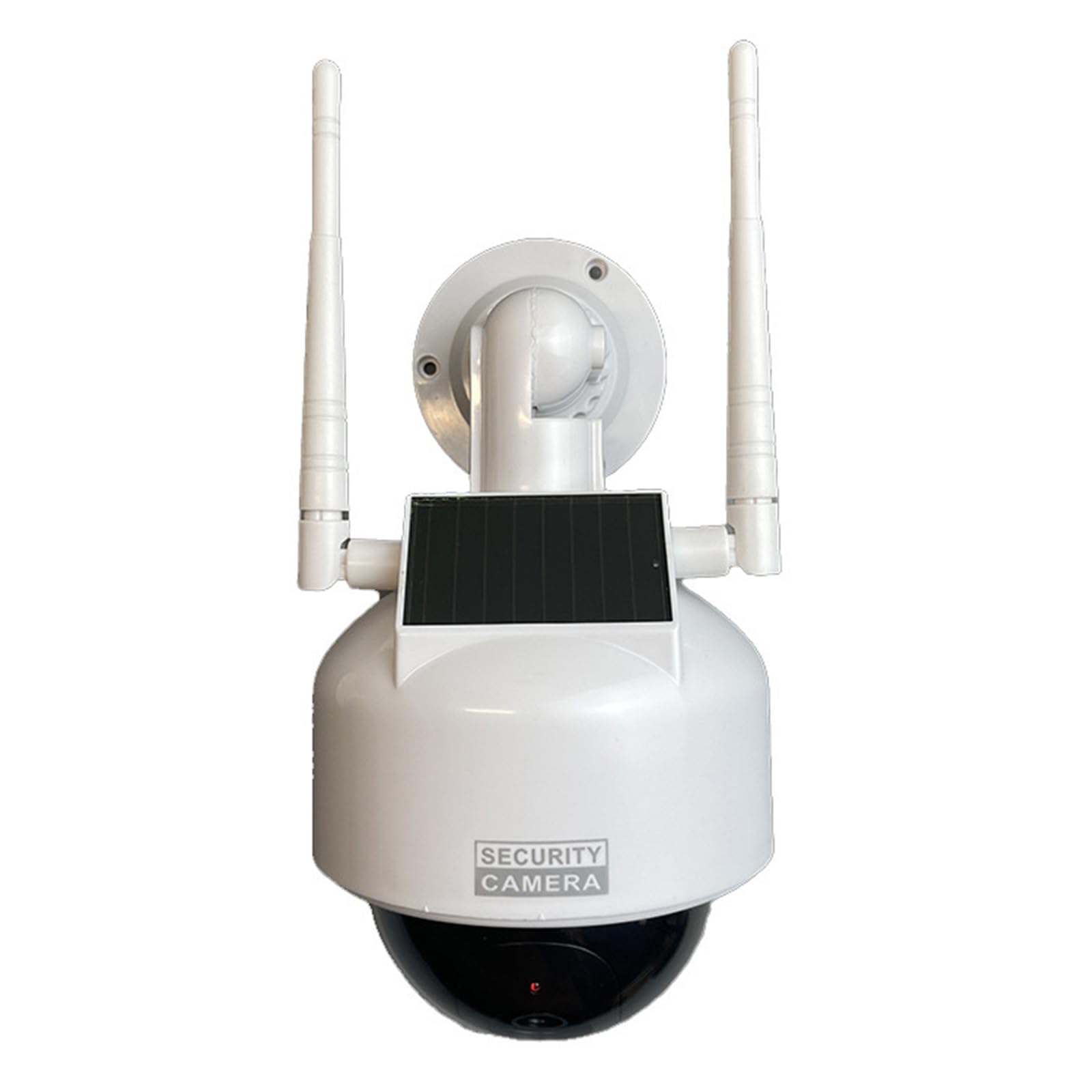 Realistic Fake Security Camera with LED Light - Nighttime Deterrent for Home & Business Security | Indoor/Outdoor Use for Porch, Garage, Office & Storefront