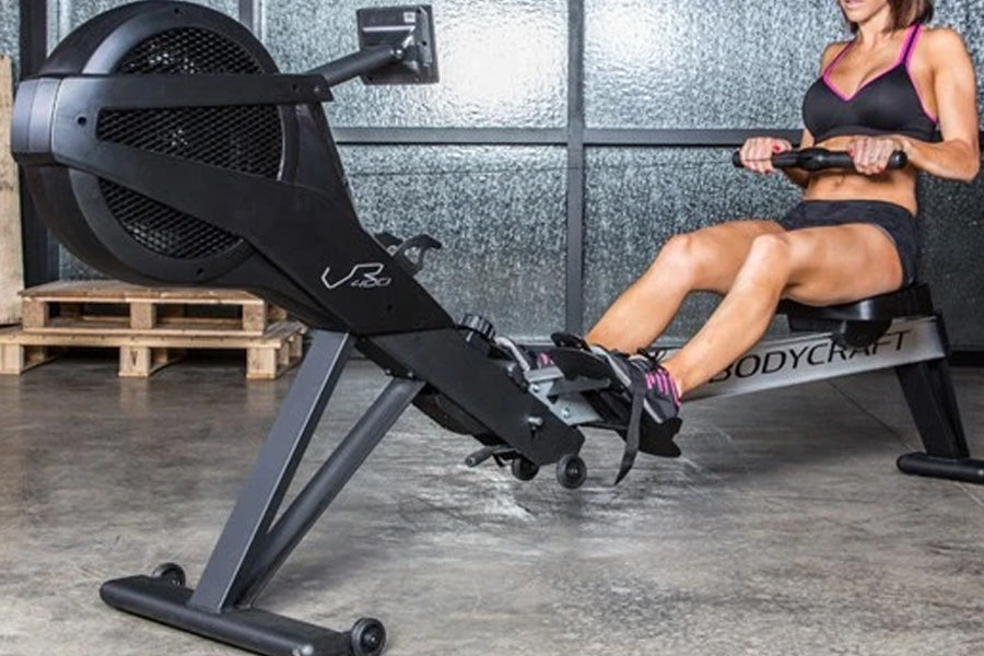 BodyCraft VR400 Pro Rowing Machine for Home Gym - Magnetic Resistance Indoor Rower with LCD Monitor - Perfect for Cardio Workouts & Full Body Training