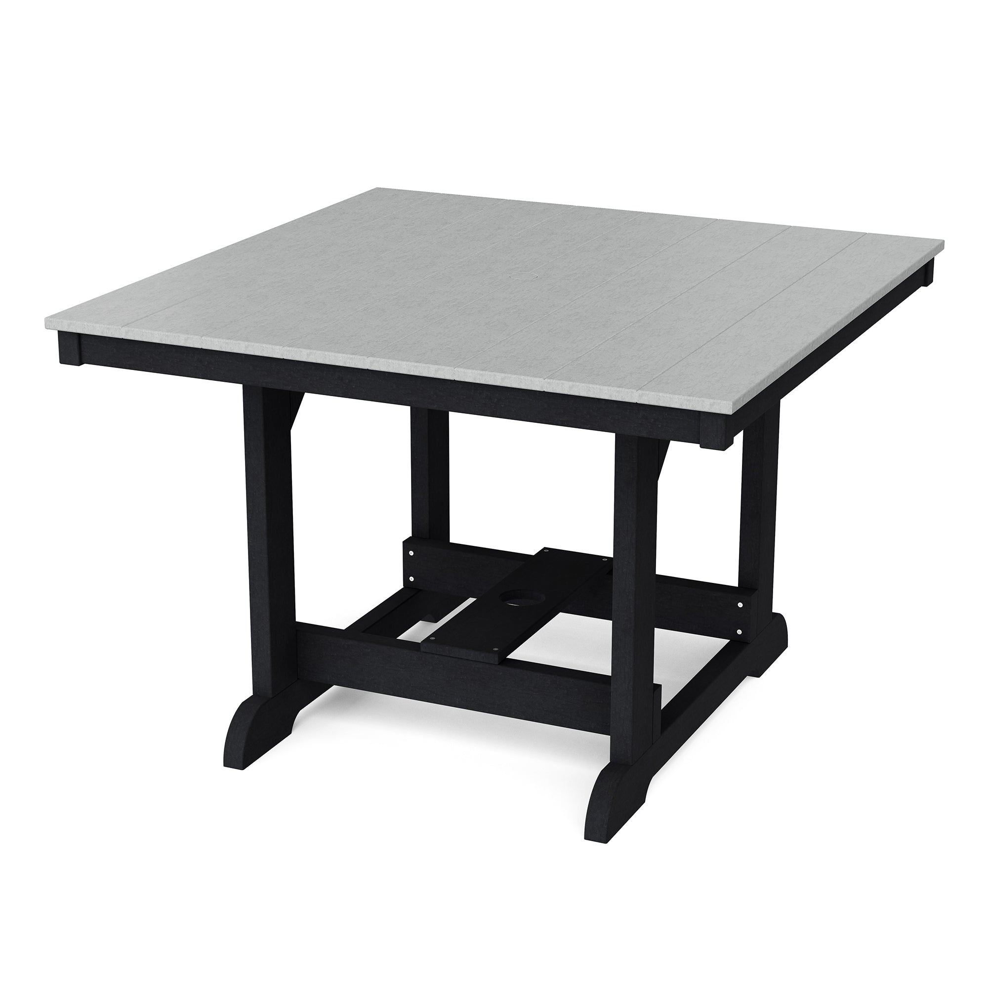 Heritage 44x44 Inch Square Dining Table - Solid Wood Farmhouse Style Kitchen Table for Family Meals & Entertaining