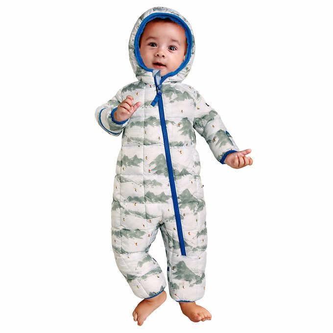 Spyder Baby One Piece Snowsuit for Boys & Girls - Blue, 9-12 Months - Warm Winter Outfit for Infants - Perfect for Snow Play, Skiing & Outdoor Adventures