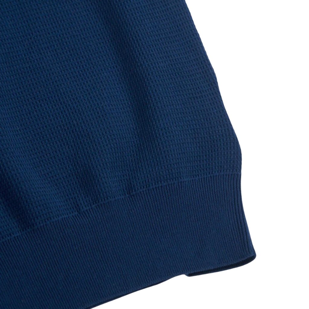 Premium Cotton Knit Polo Shirt for Men - Classic Navy & Brown Colors with Chest Pocket | Business Casual & Weekend Wear