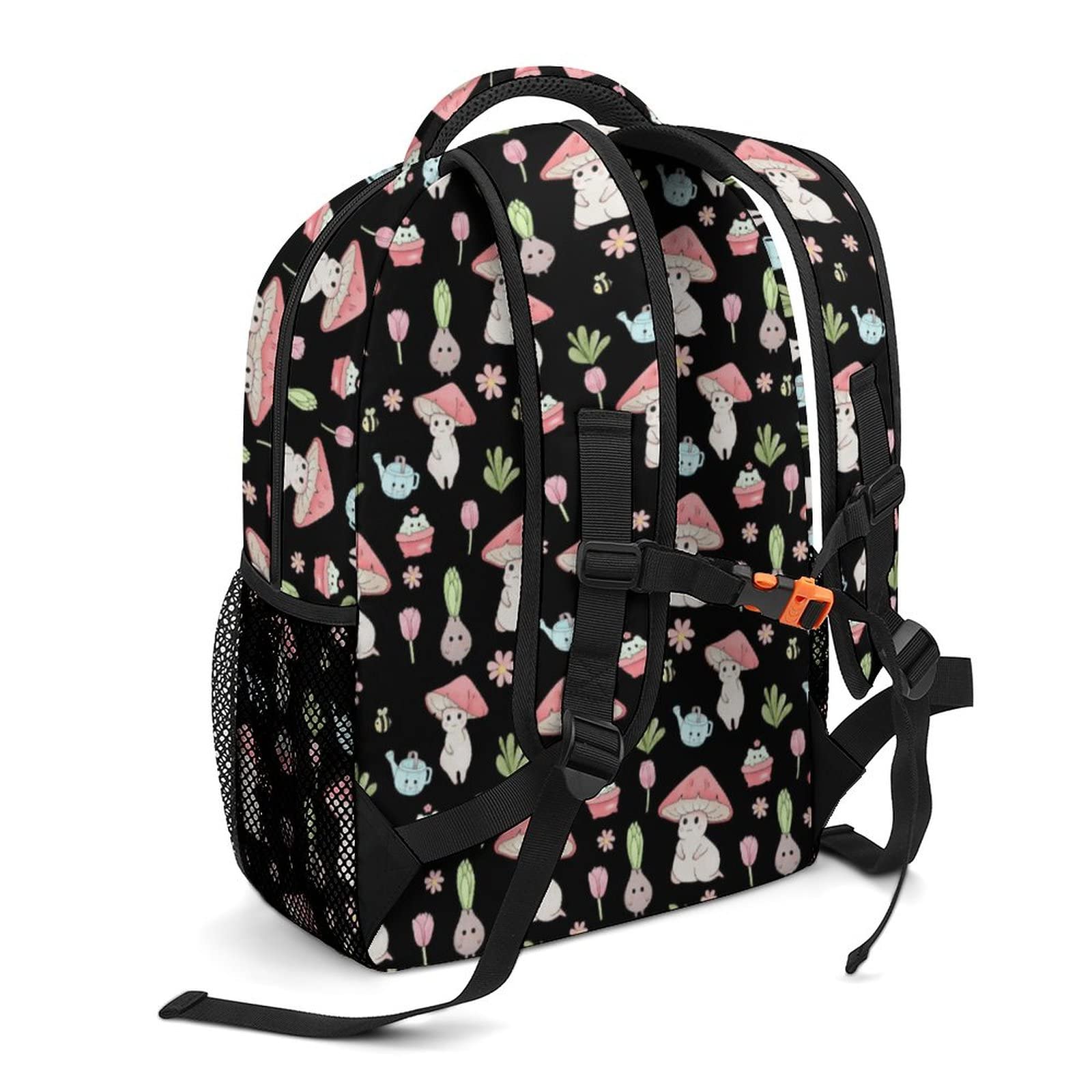 Cartoon Mushroom Backpack for School, Travel & Laptop - Men/Women/Teens