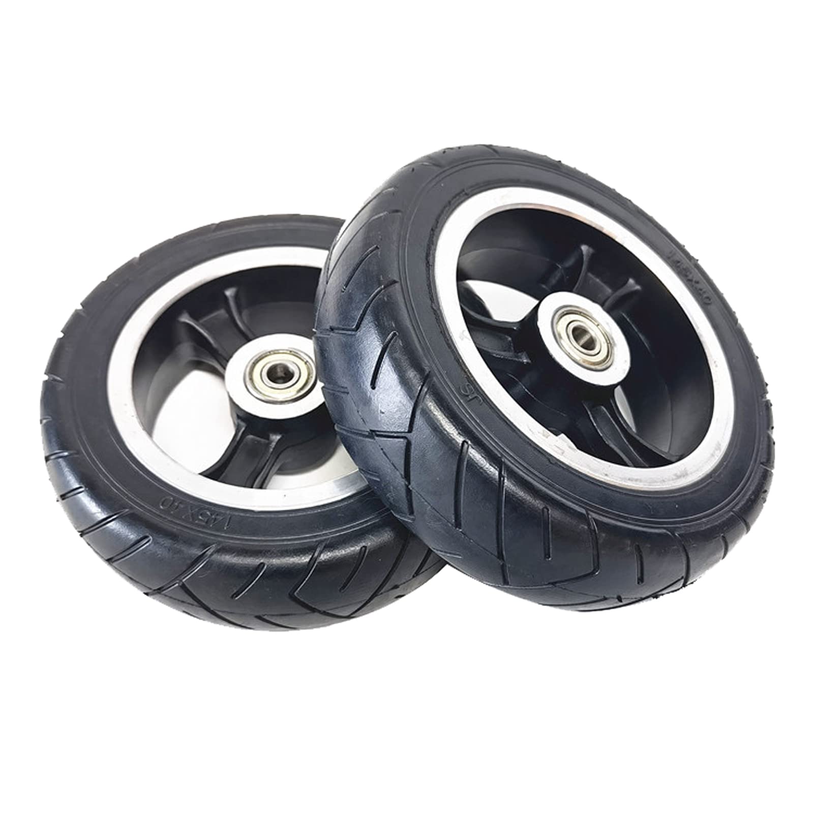 Premium 145x40 Scooter Replacement Tires - 2 Pack Durable Rubber Solid Tires for Electric Scooters, Explosion-Proof & Maintenance-Free | Perfect for Commuting, Urban Travel & Last-Mile Transportation