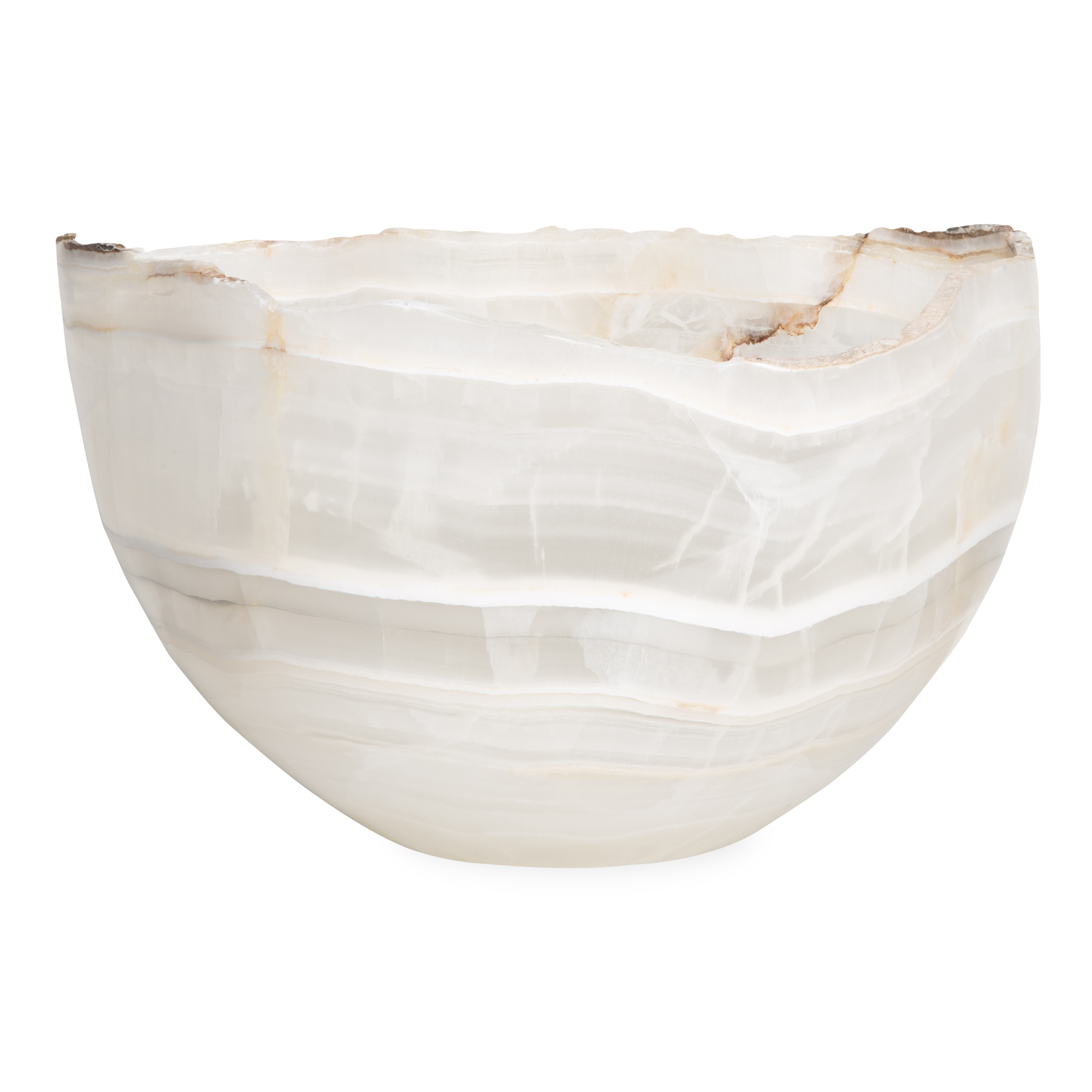 Large Onyx Bowl - Handcrafted Stone Serving Bowl for Fruits, Nuts & Decor | Perfect for Entertaining, Kitchen & Home Decor