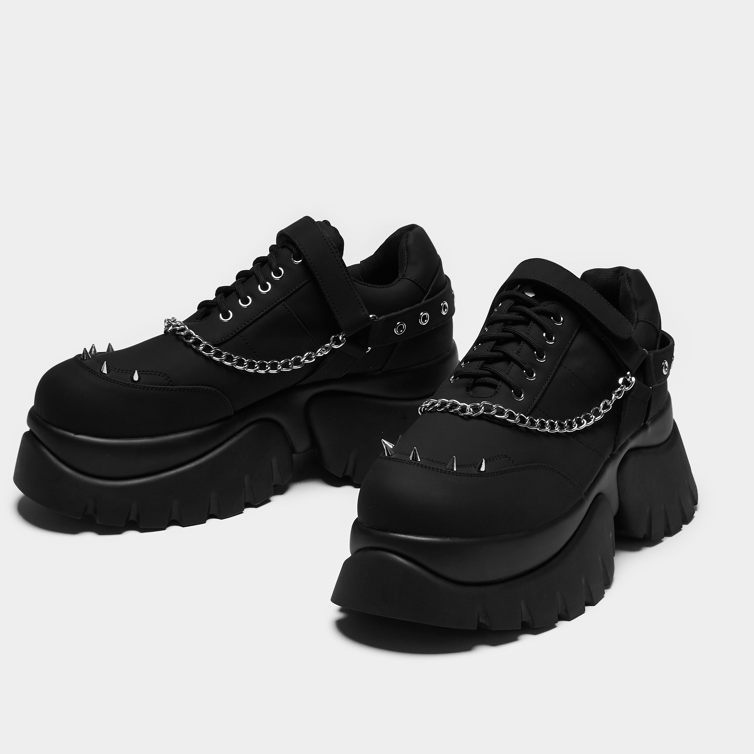 Allsander Men's Platform Sneakers - Black | Comfortable & Stylish Casual Shoes for Walking, Running & Everyday Wear