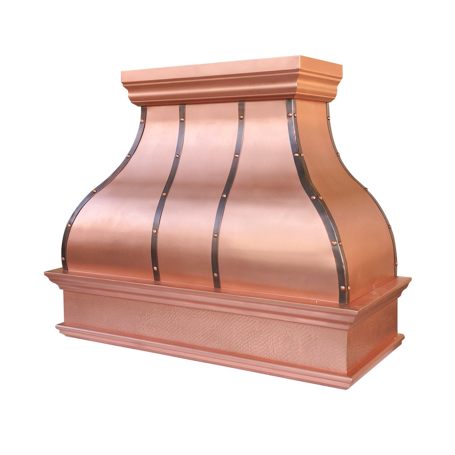 SINDA Bella Copper Kitchen Hood H25SN - Premium Stainless Steel Range Hood with LED Lights for Modern Kitchens | Perfect for Home Cooking, Baking, and Grilling