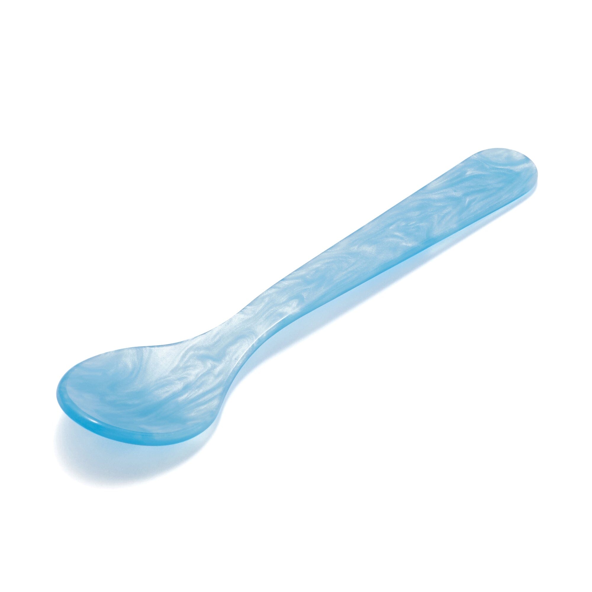 Premium Blue Marble Dessert Spoons - Elegant Tableware for Cakes, Ice Cream & Desserts - Perfect for Parties, Weddings & Home Dining