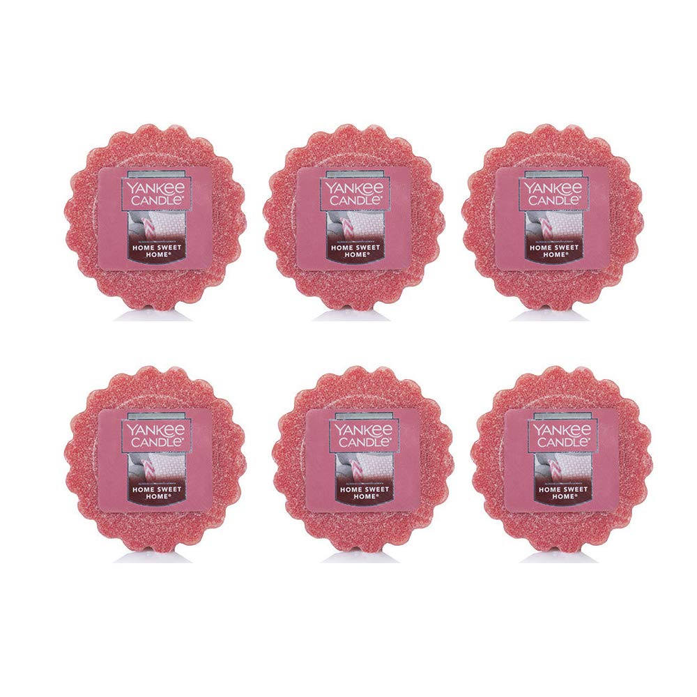 Yankee Candle 6-Pack Home Sweet Home Scented Wax Melts for Warm & Cozy Home Fragrance | Perfect for Living Room, Bedroom & Office Aromatherapy