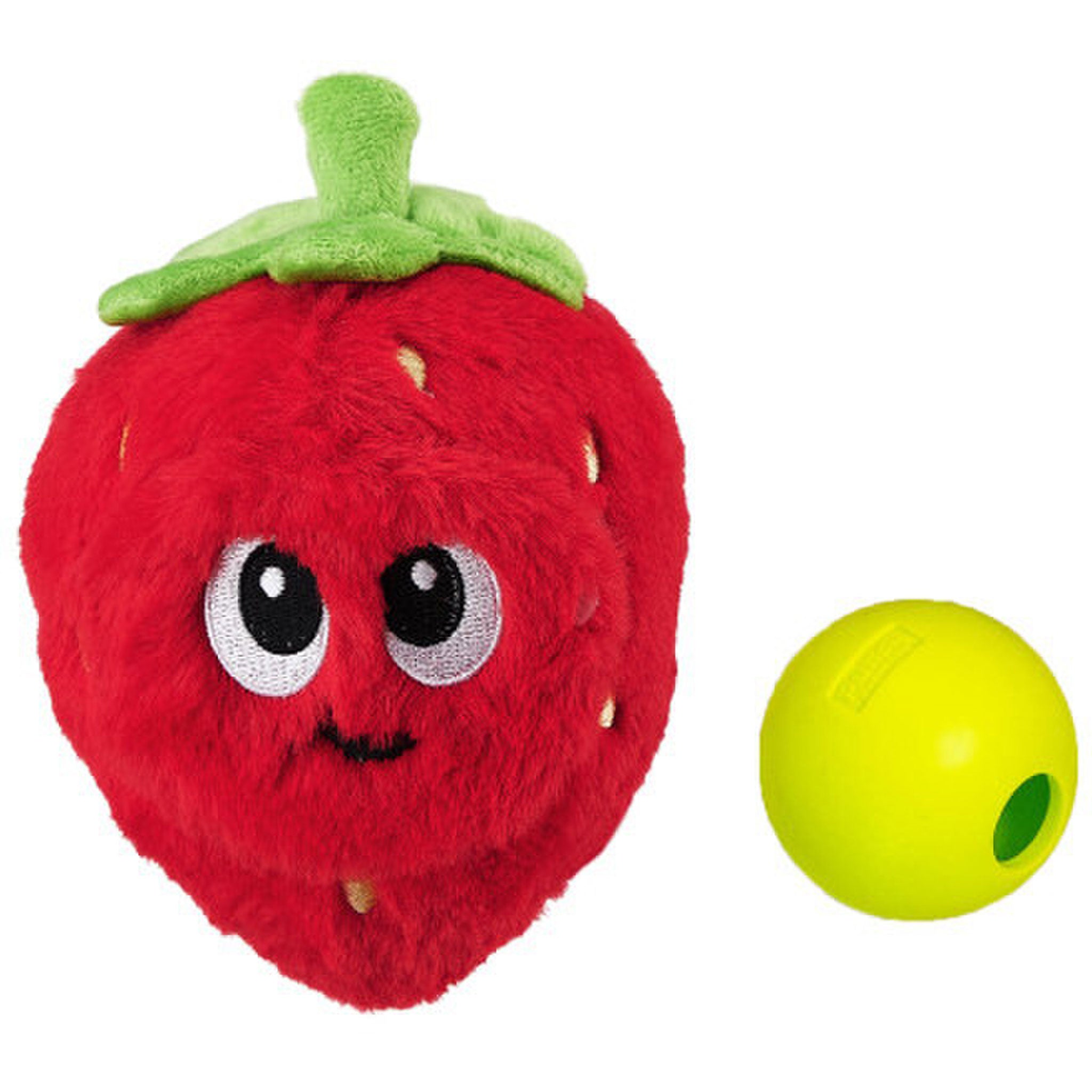 Nina Ottosson Fruity Findz Strawberry Interactive Dog Puzzle Toys - 2 Pack - Mental Stimulation & Treat Dispenser for Small Medium Dogs - Indoor Play & Training Reward