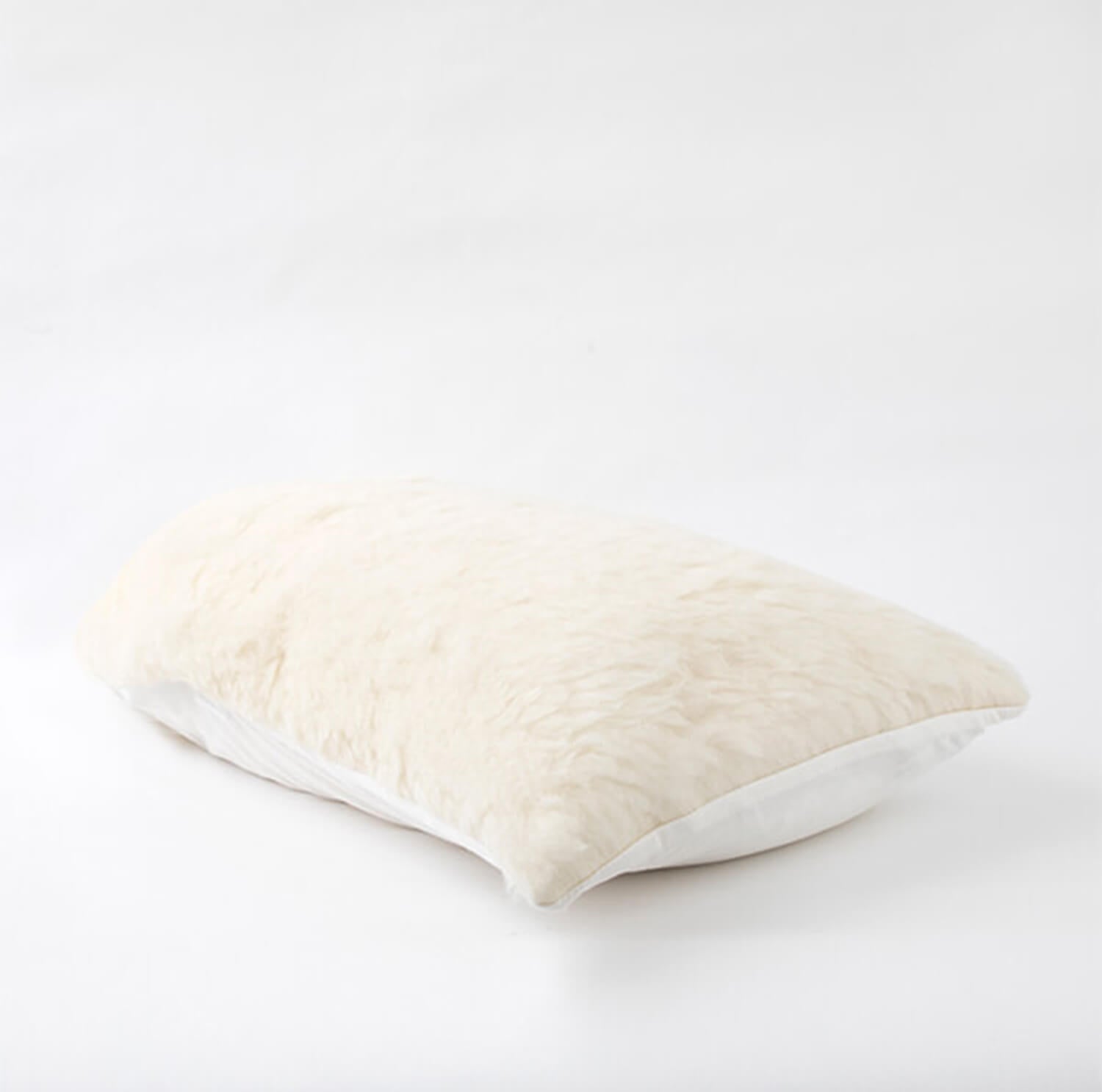 Soft Lambswool Fleece Pillow Cover by Bambi - Hypoallergenic & Breathable - Perfect for Bedroom, Living Room, and Nursery Decor