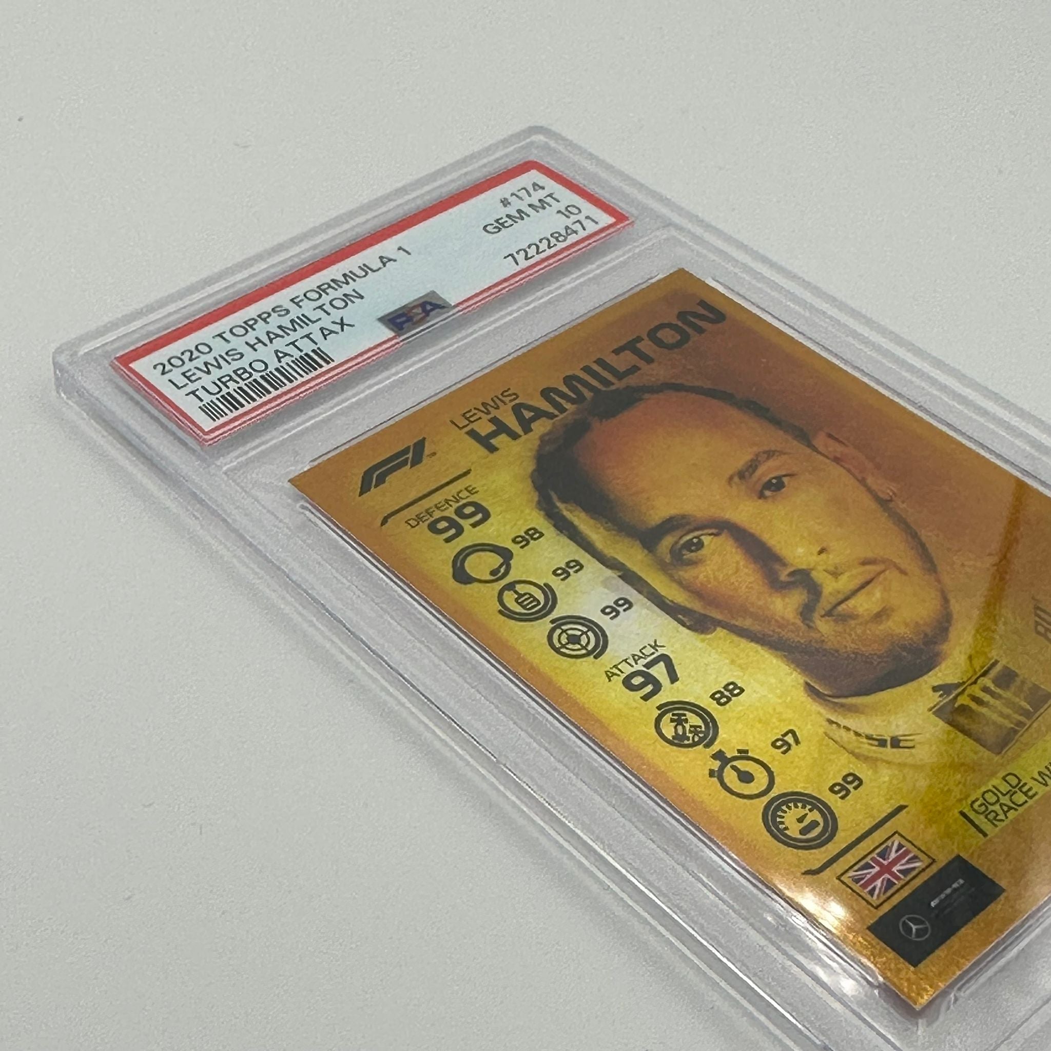 PSA 10 Graded Lewis Hamilton #174 POP 6 Trading Card - Perfect for Collectors, Investors & F1 Racing Fans (Display, Trade or Gift)