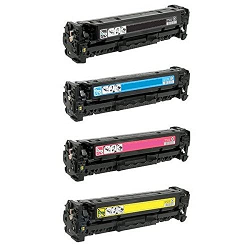 HP 304A Compatible Toner Cartridge Combo Pack (BK/C/M/Y) - Replacement for HP Color LaserJet CM-2320FXI/2320N/2320NF/CP-2025DN/2025N/2025X - High Yield Jumbo Toner (CC530LJX_1PK/CF340A_1PKMP) - Perfect for Office Printing & Bulk Document Production