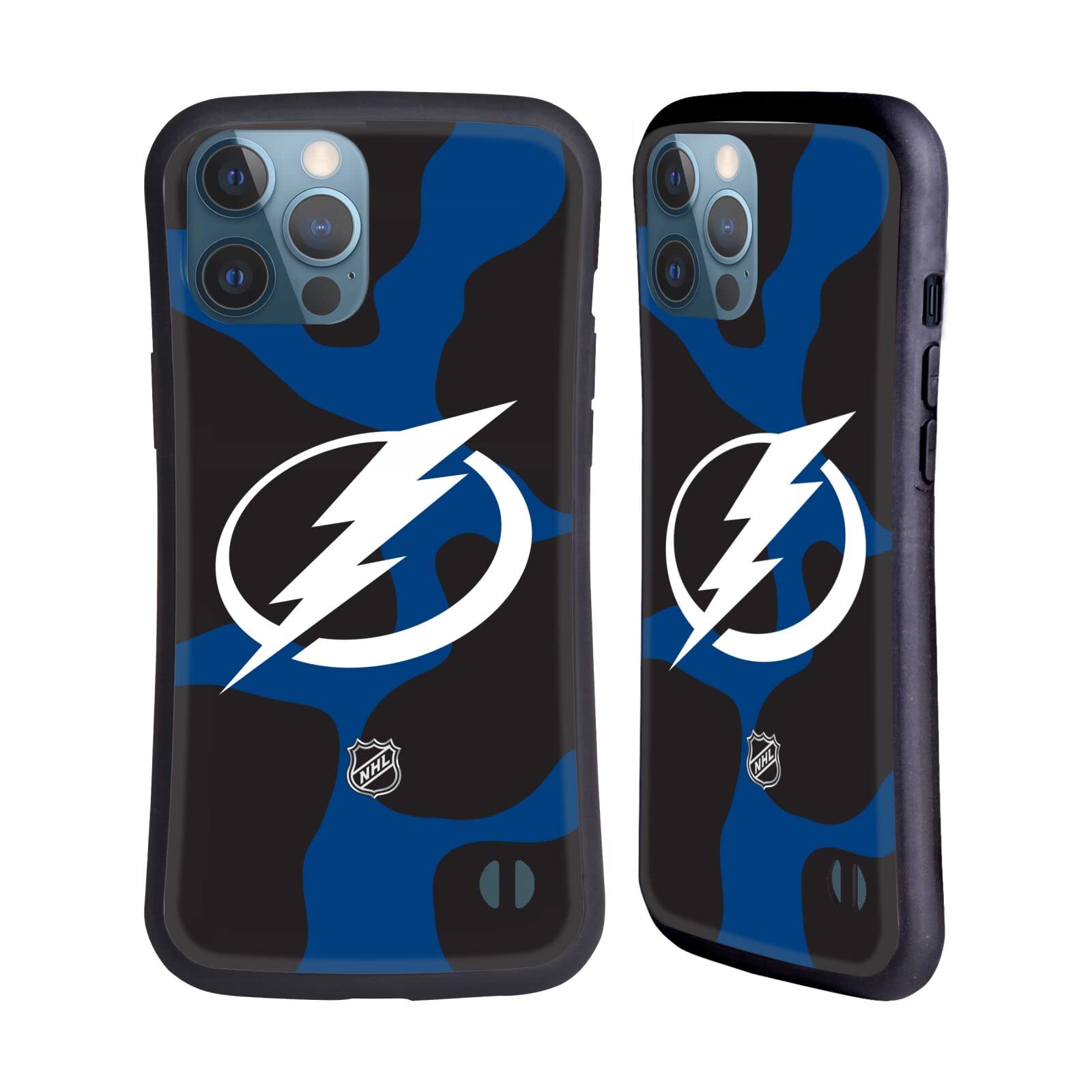 Officially Licensed NHL Tampa Bay Lightning Cow Pattern Hybrid Case for Apple iPhone 13 Pro Max - Durable Protection with Unique Team Design, Perfect for Hockey Fans & Game Day Accessories