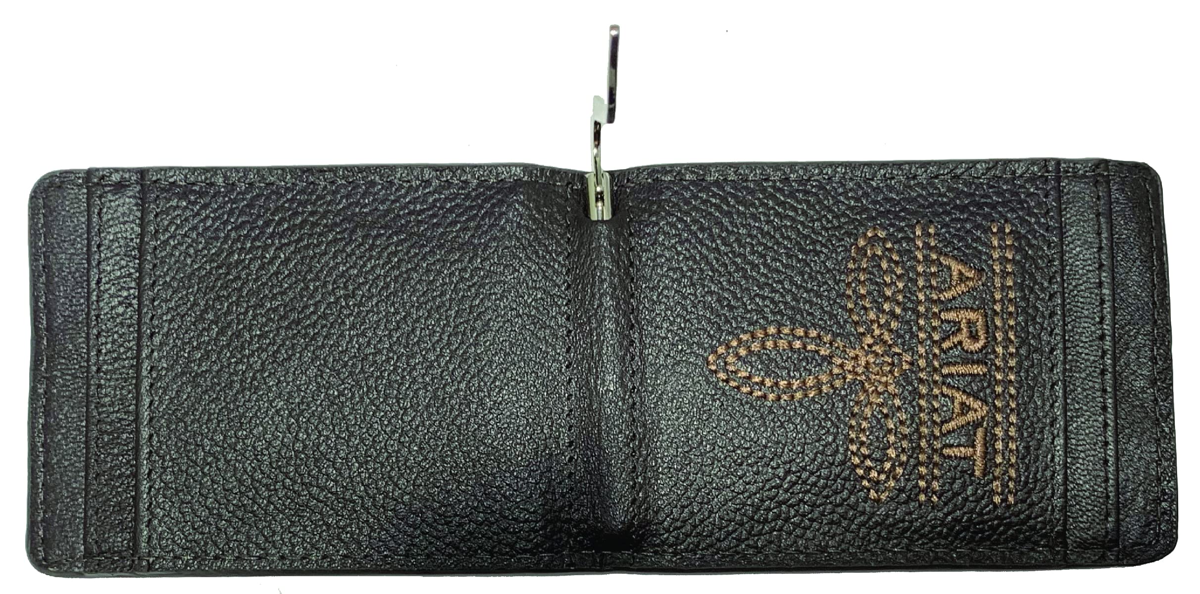 Custom Texas Flag Ariat Faded Flag Front Pocket Wallet for Men - Genuine Leather Bifold Wallet with ID Window - Perfect for Everyday Carry, Travel & Western Style Outfits