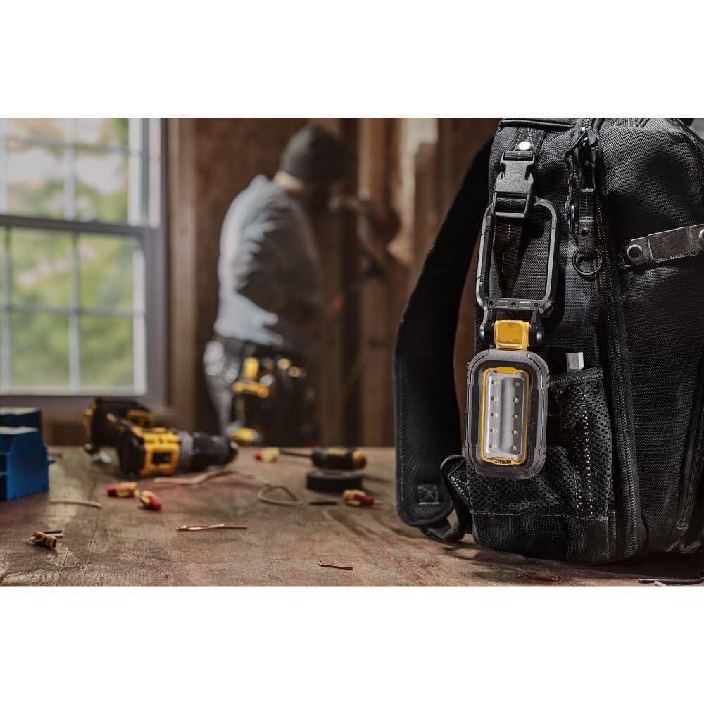 DEWALT DCL182 LED Work Light - Powerful, Compact, Magnetic Handle, USB-C Rechargeable for Construction, Auto Repair & Home Improvement Projects