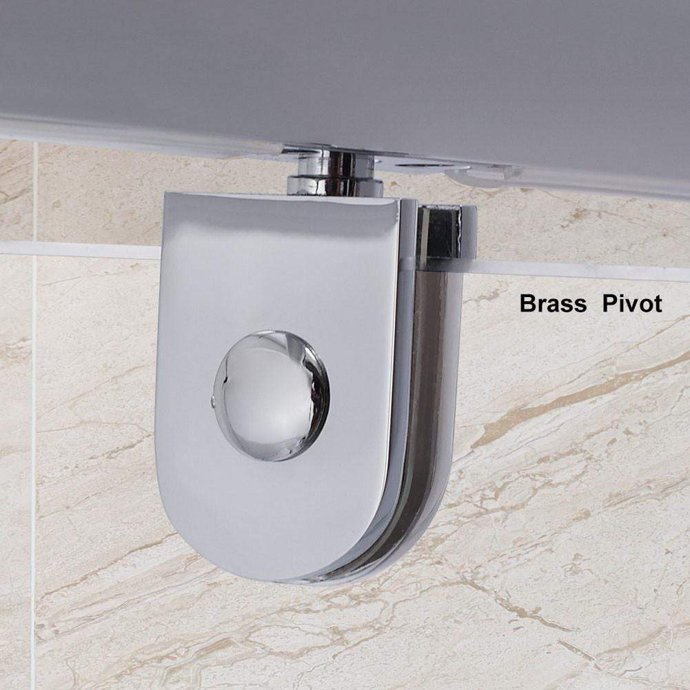 Elegant Framed Pivot Shower Screen Door - Wall to Wall Fit - Modern Bathroom Upgrade for Spa-Like Experience