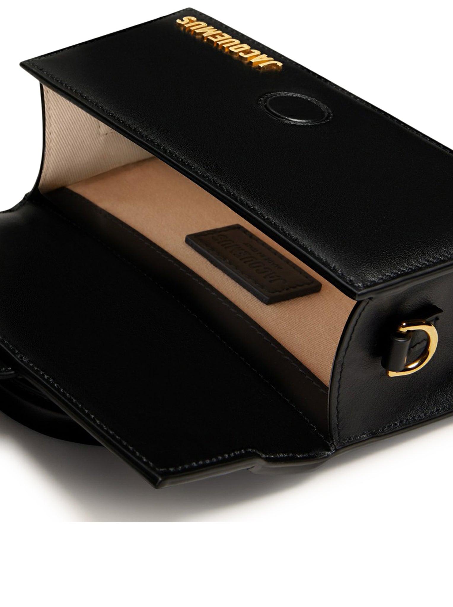 Jacquemus Le Bambino Black Leather Crossbody Bag - Stylish and Compact for Everyday Use, Travel, and Evening Outings