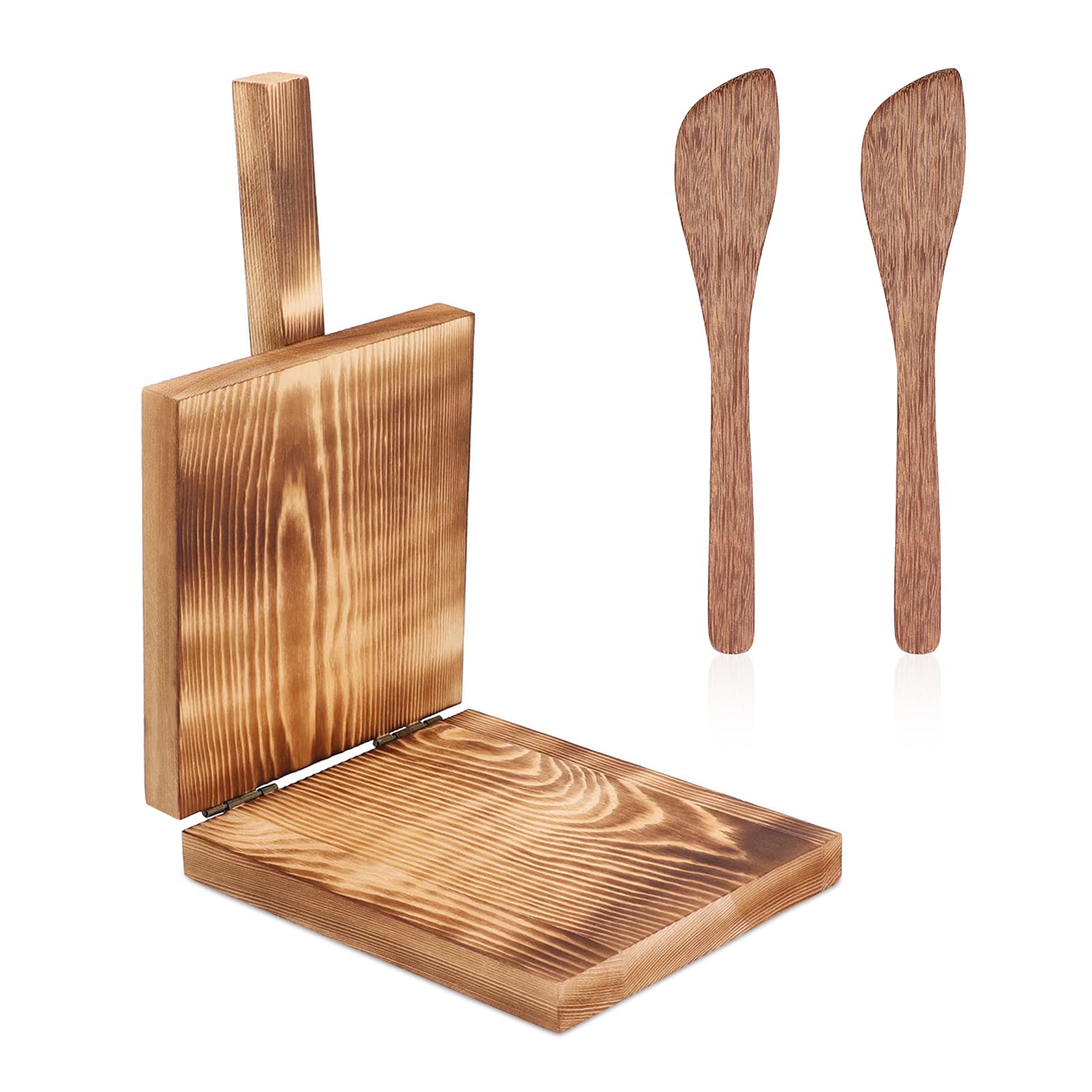 5-Inch Wooden Tortilla Press Maker - Handmade Roti & Quesadilla Maker for Mexican Cuisine | Perfect for Making Tortillas, Roti, Patacones & Dough Pressing at Home