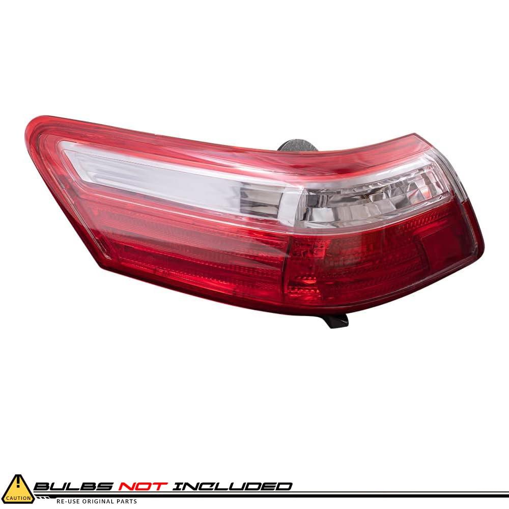 EPIC LIGHTING OE Style Halogen Tail Lights Outer Assembly Replacement for 2007-2009 TOYOTA CAMRY (Non-Hybrid) - Direct Fit, Plug & Play - Part Numbers TO2818129 TO2819129 8156006240 8155006240 - Perfect for Night Driving & Enhanced Vehicle Safety