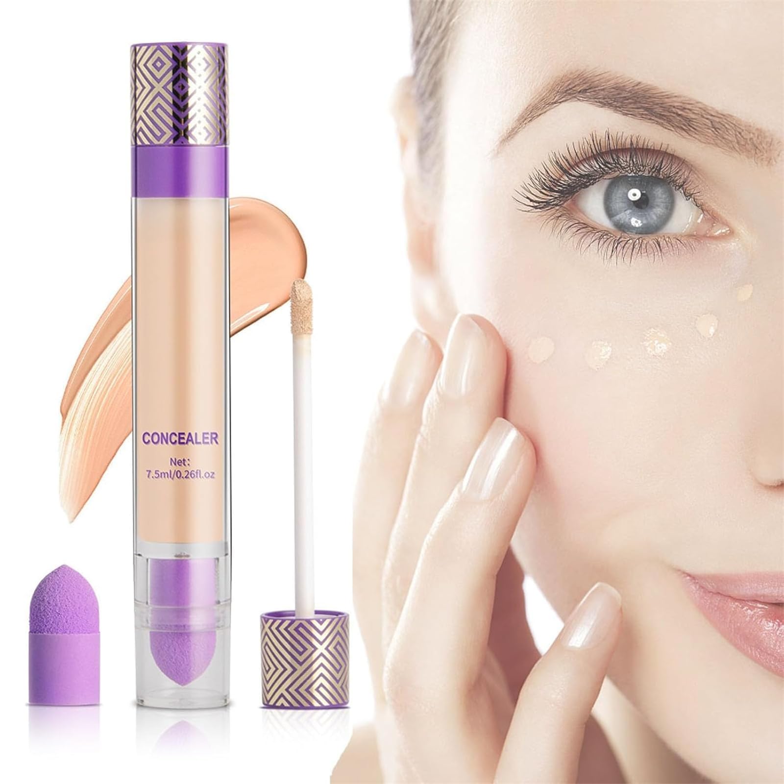 Imaginaryl Full Coverage Concealer Stick - Lightweight, Long-Lasting, Vegan & Cruelty-Free for Dark Circles & Blemishes (Shade 02) | Perfect for Everyday Makeup, Professional Use & Travel Beauty Essentials