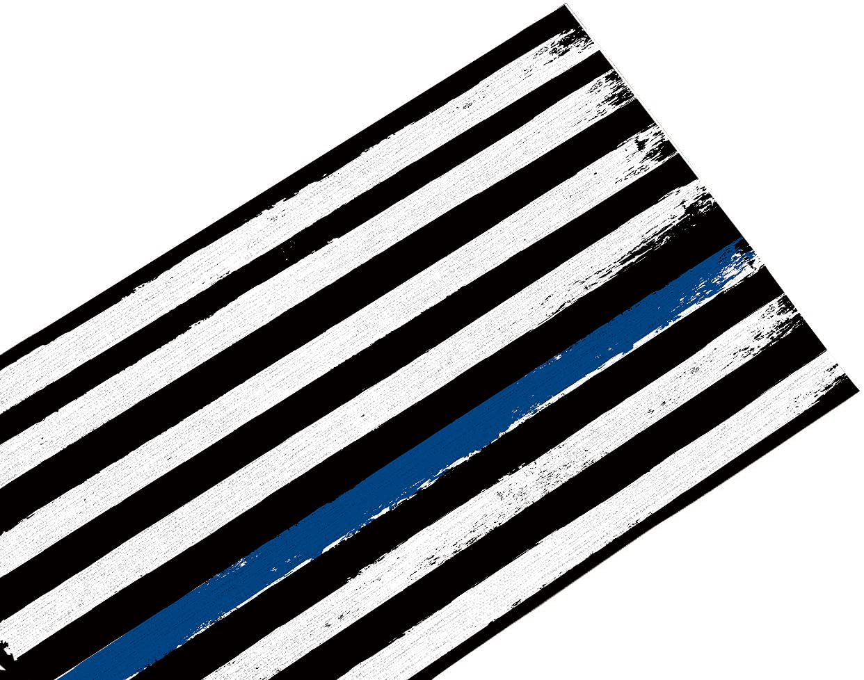 Thin Blue Line Black Table Runner - 120 Inch Cotton Linen American Police Flag Table Scarf | Rustic Dining Table Decor for Coffee Tables, Holiday Parties & Law Enforcement Gifts | Perfect for Home Decor, Patriotic Events & Police Appreciation