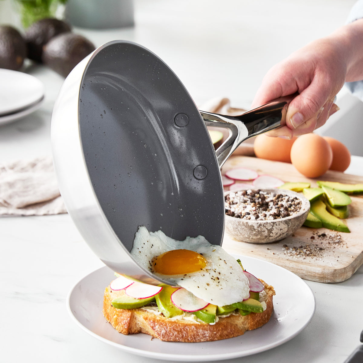 GP3 Thermolon 9G Ceramic Nonstick 14-Piece Cookware Set - Non-Toxic, PFOA-Free Pots and Pans for Healthy Cooking | Perfect for Induction, Gas & Electric Stovetops | Ideal for Frying, Boiling & Sauteing