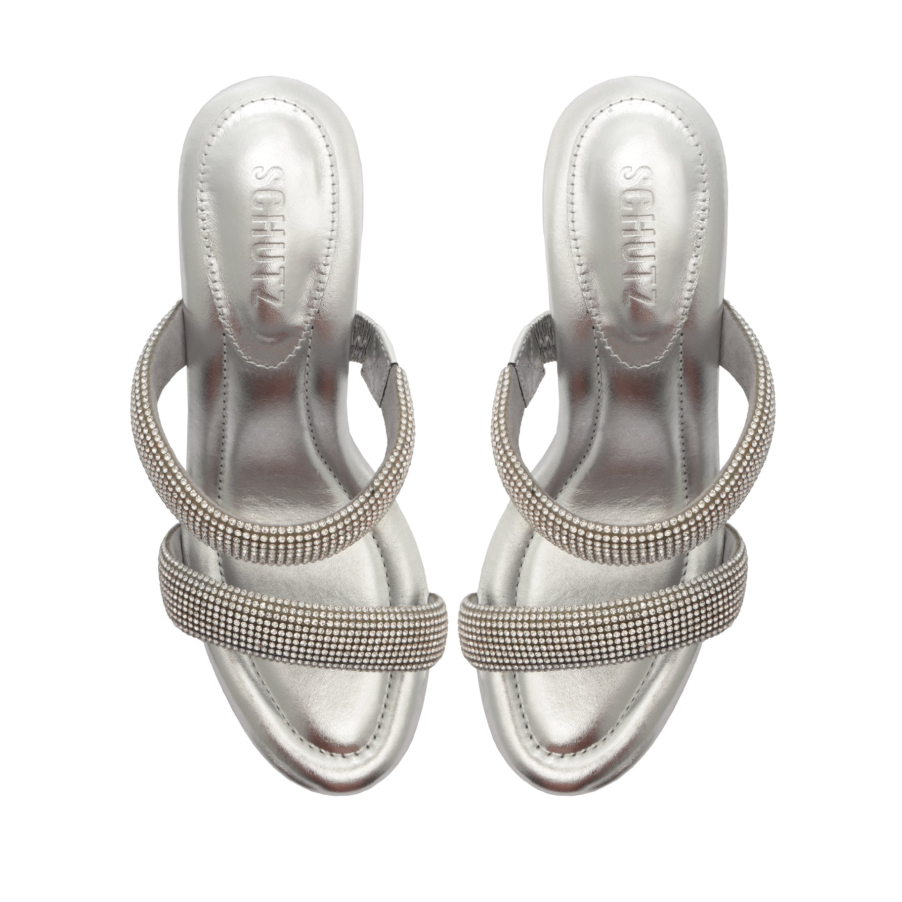 Tully Glam Metallic Nappa Leather Sandals for Women - Comfortable Summer Dressy Heels - Perfect for Weddings, Parties & Night Out