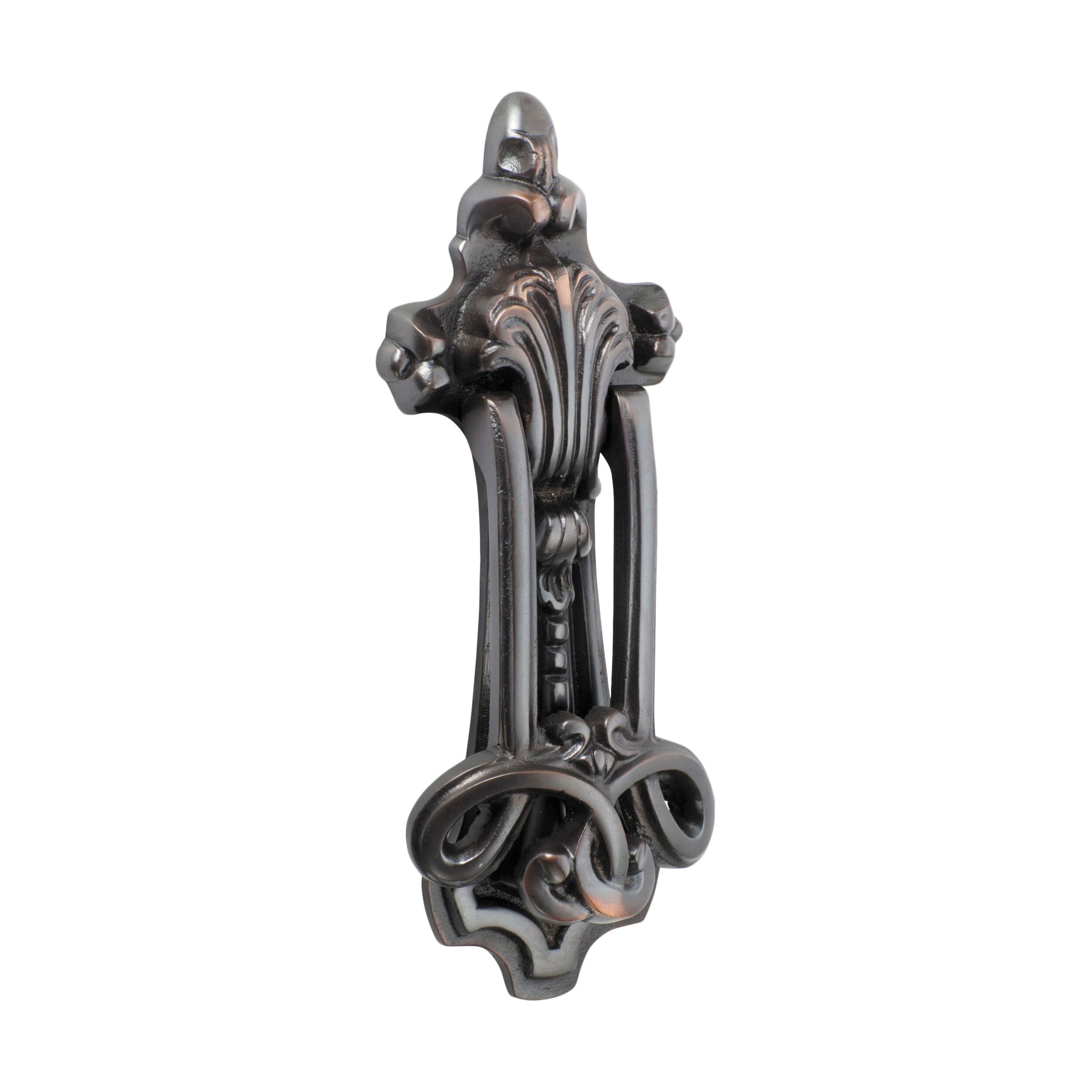 Antique Copper Door Knocker - 1253 Federation Style, 210mm Height x 80mm Width - Perfect for Victorian Homes & Classic Entryway Decor